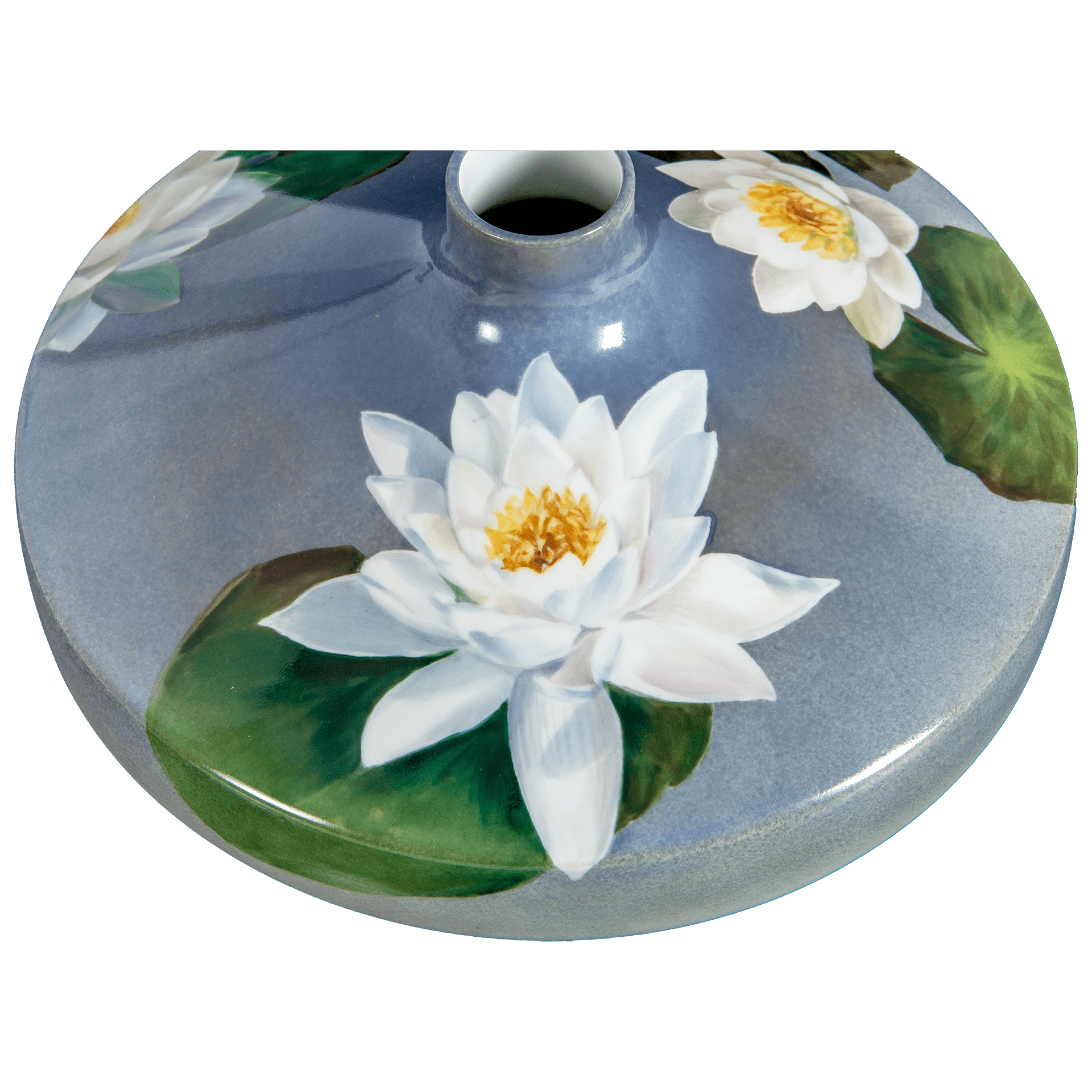 Vase, 'Seerosenteich', H 13 cm | Meissen Vasen - Kollektion 932M84 - 50557 - Meissen Weimar