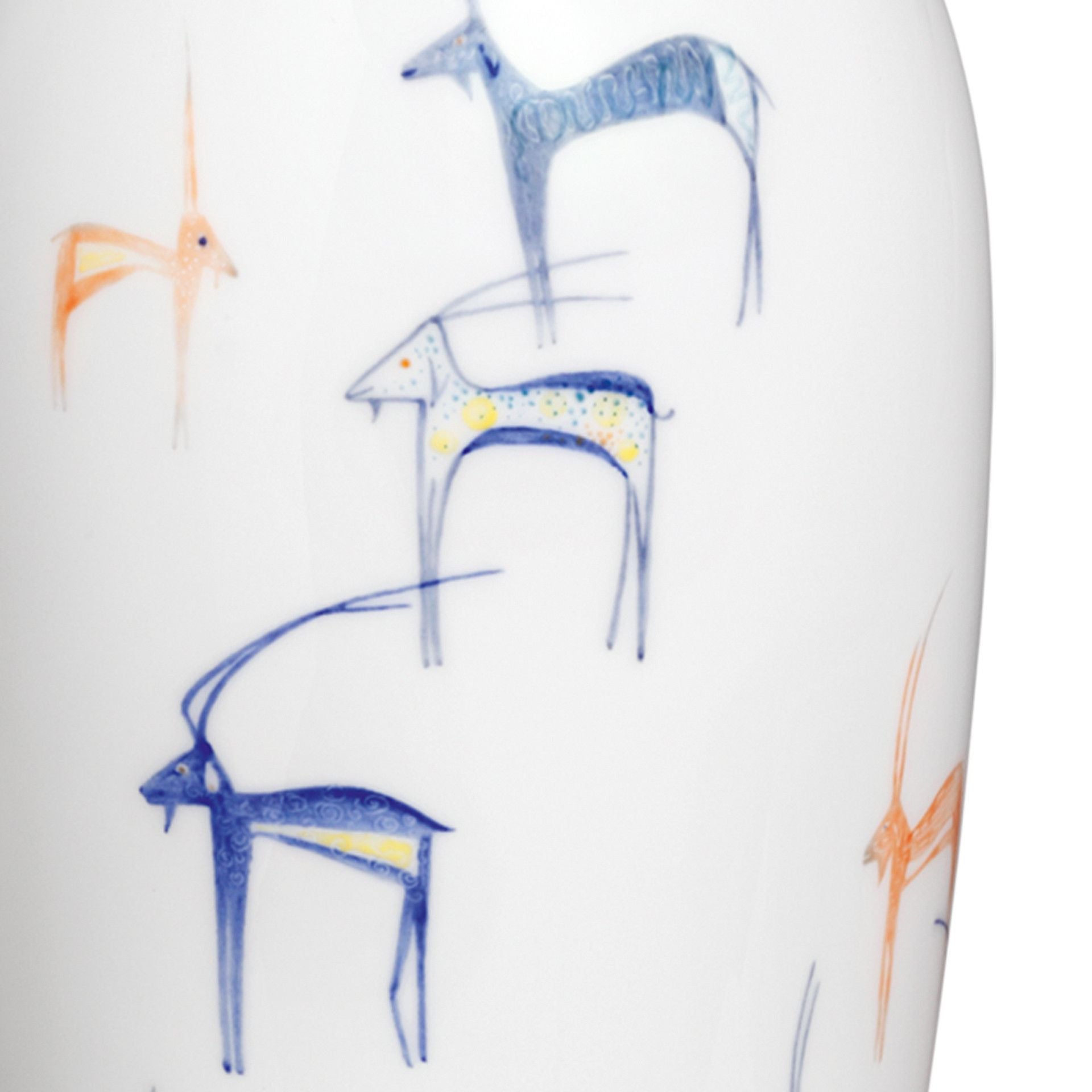 Vase "Springböcke" H 38,5 cm | Exklusiv Kollektionen 720582 - 50393 - Meissen Weimar