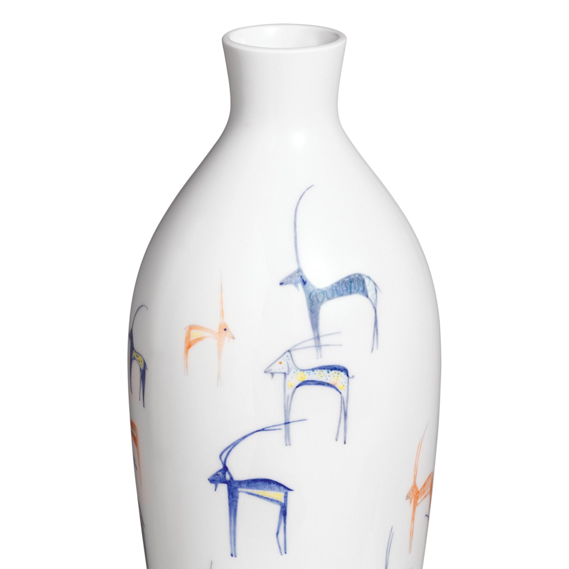 Vase "Springböcke" H 38,5 cm | Exklusiv Kollektionen 720582 - 50393 - Meissen Weimar