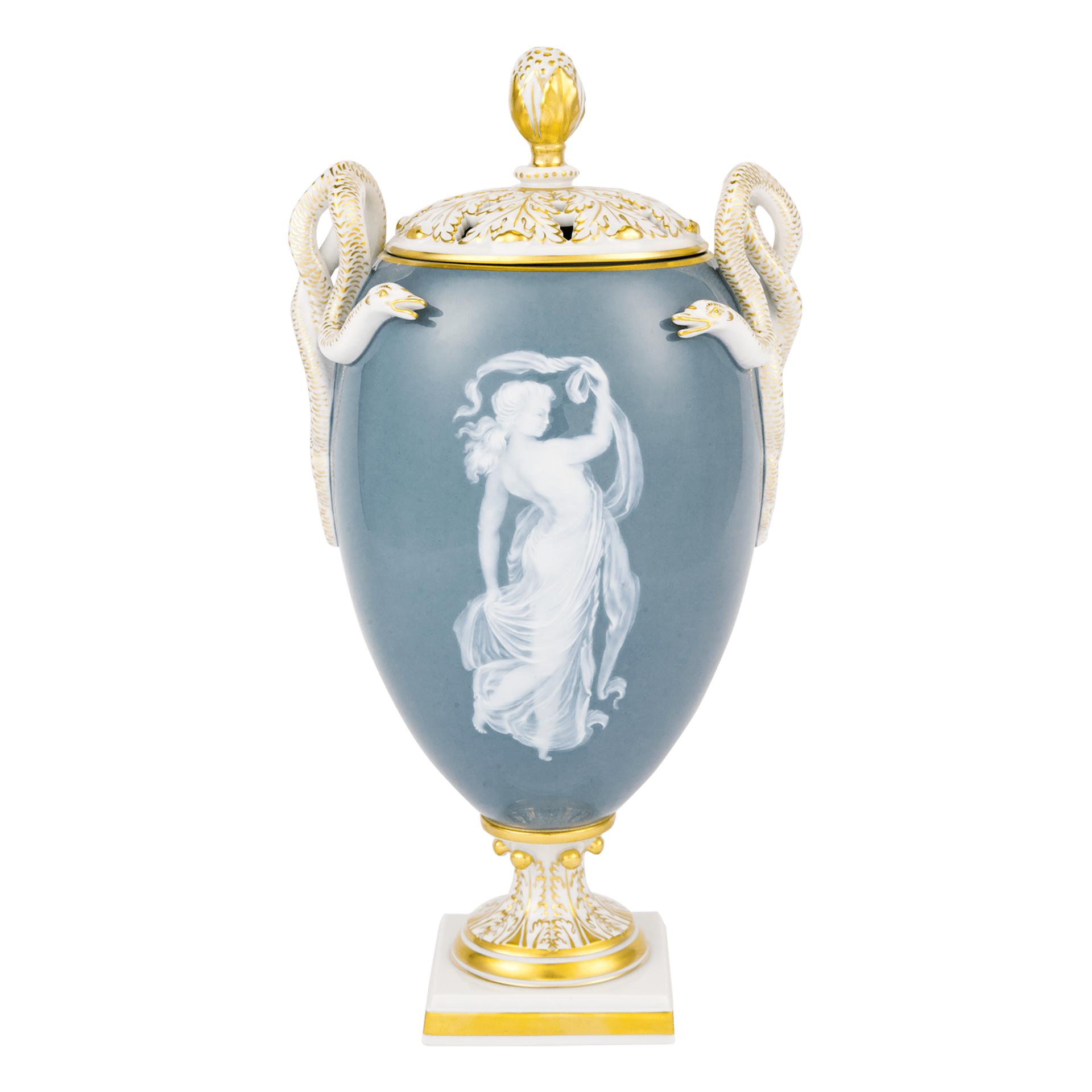 Vase Tanzende Nymphe mit Schleier, H 32 cm | Meissen Limitierte Meisterwerke 892784 - 59233 - Meissen Weimar