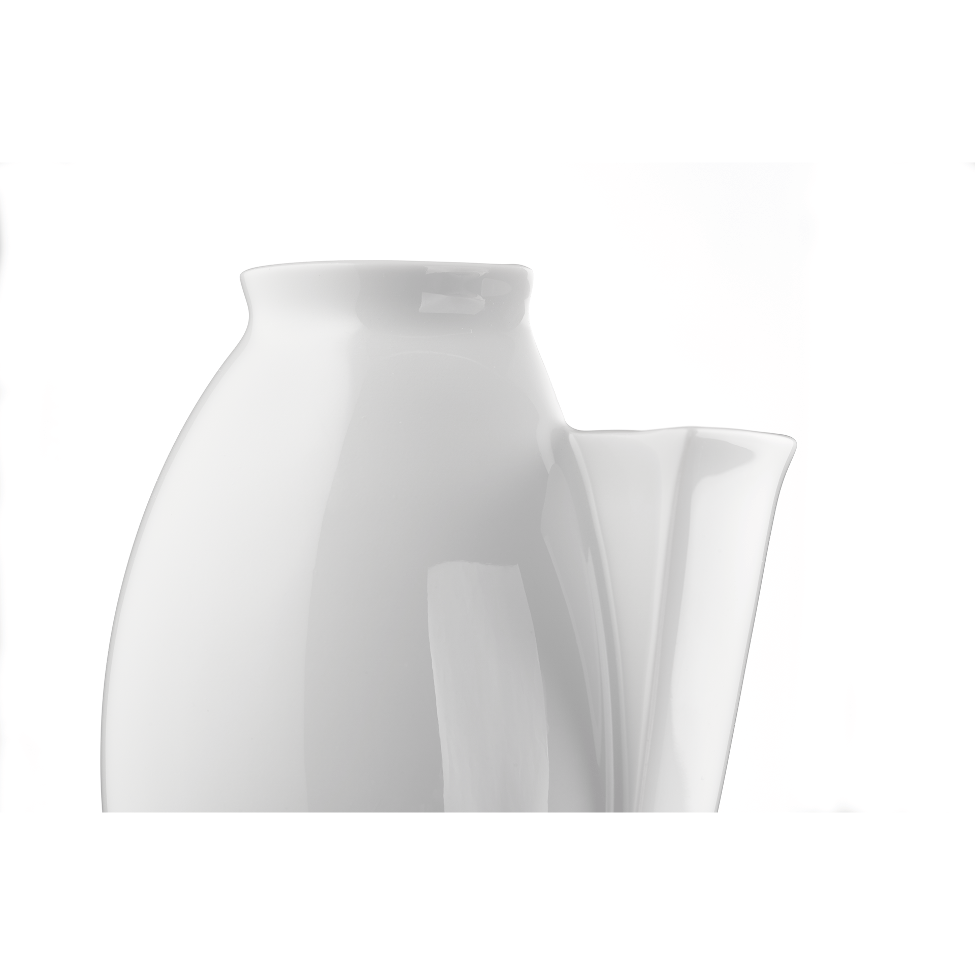 Vase "Two Sides" klein, H 16,5 cm, weiß | Meissen Vasen Kollektion 000001 - 50464 - Meissen Weimar