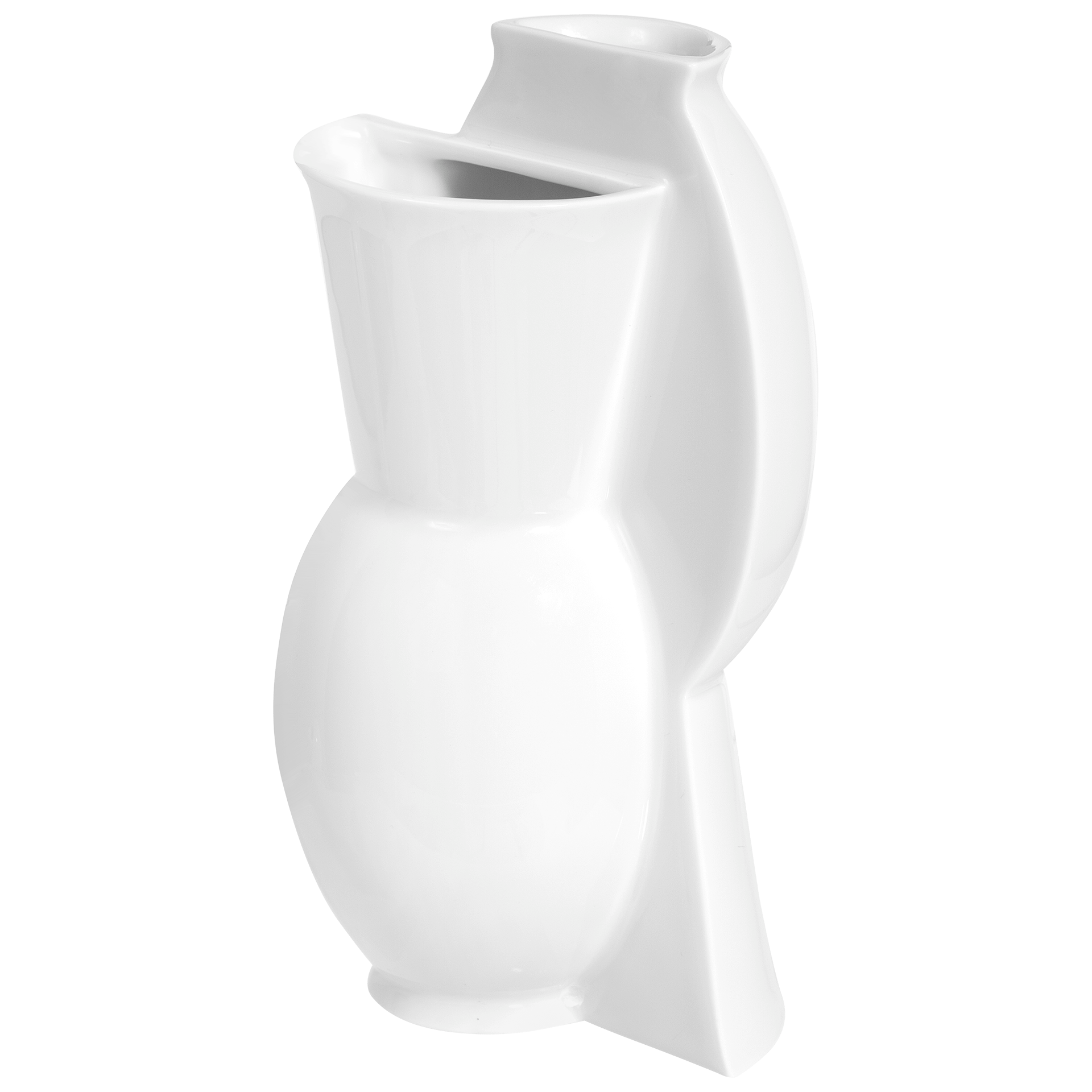 Vase "Two Sides" klein, H 16,5 cm, weiß | Meissen Vasen Kollektion 000001 - 50464 - Meissen Weimar