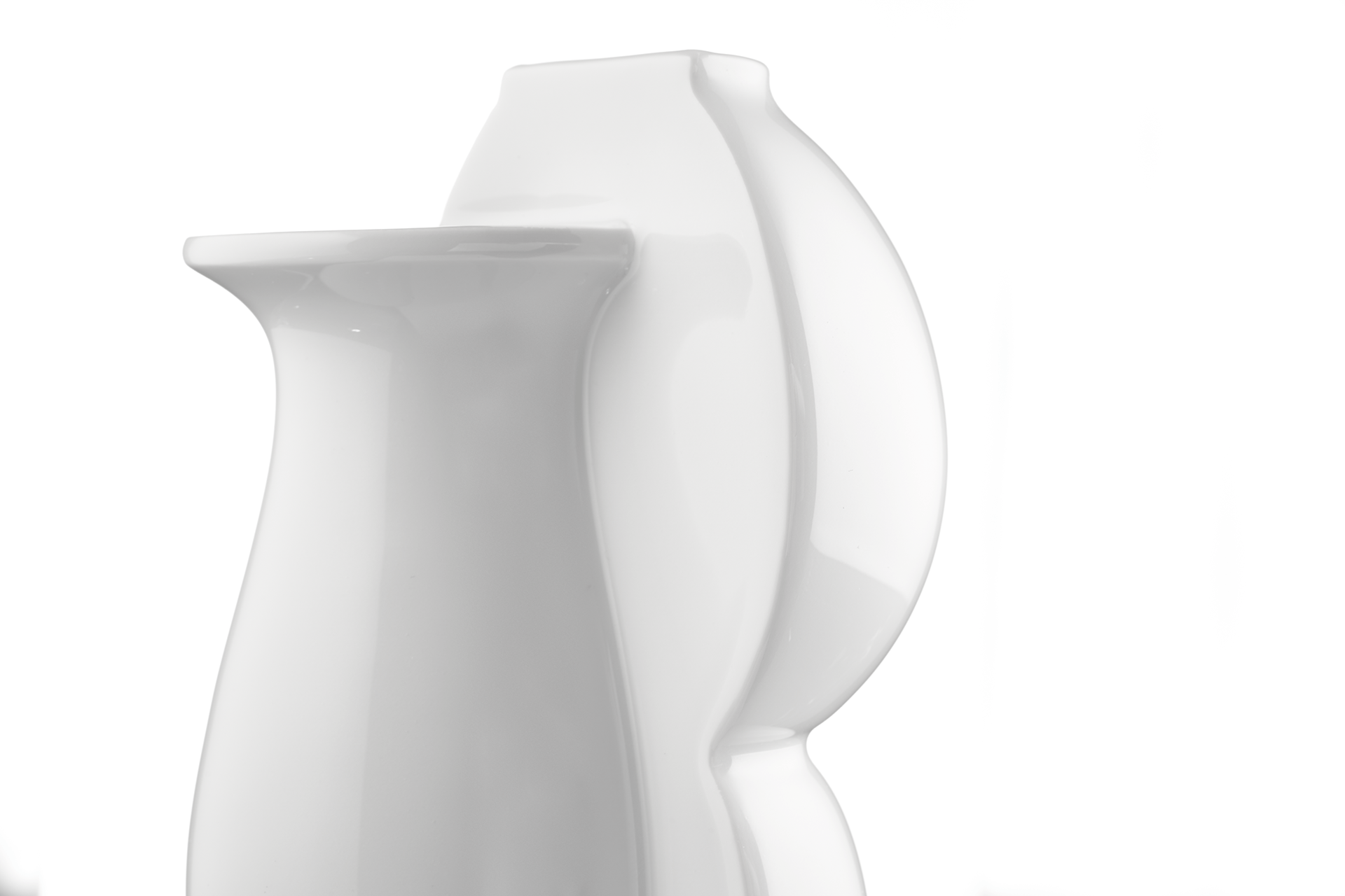 Vase "Two Sides", mittelgroß, H 19 cm, weiß | Meissen Vasen Kollektion 000001 - 50465 - Meissen Weimar