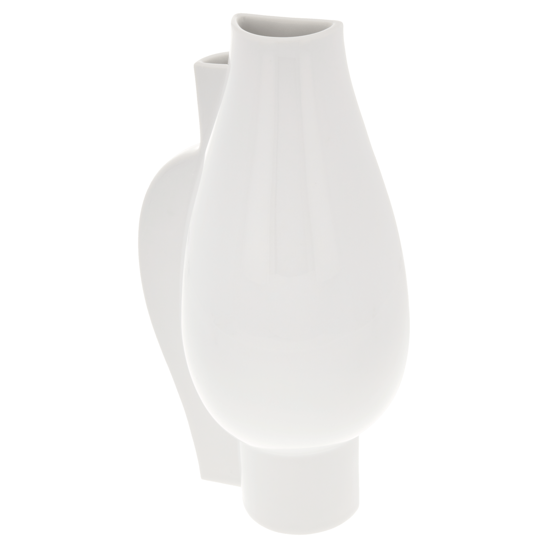 Vase "Two Sides", mittelgroß, H 21 cm, weiß | Meissen Vasen Kollektion 000001 - 50466 - Meissen Weimar