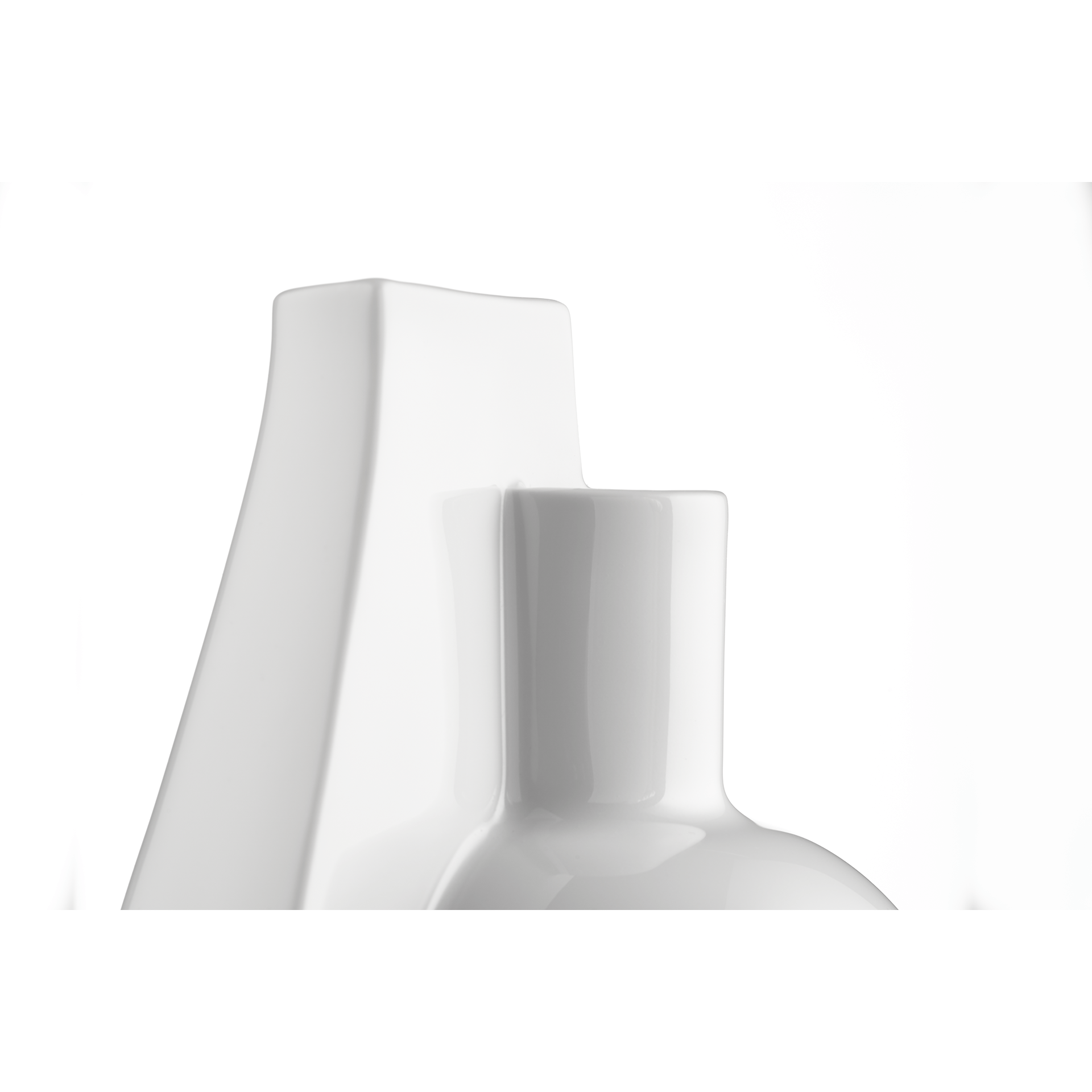 Vase "Two Sides", mittelgroß, H 21 cm, weiß | Meissen Vasen Kollektion 000001 - 50466 - Meissen Weimar