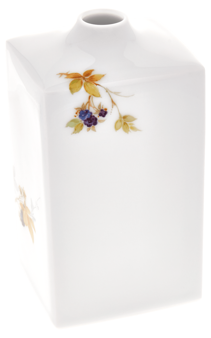 Vase, Vogelmalerei, 2 Eisvögel auf Geäst am Wasser, H 15,5 cm | Meissen Vasen Kollektion 26C034 - 50193 - Meissen Weimar