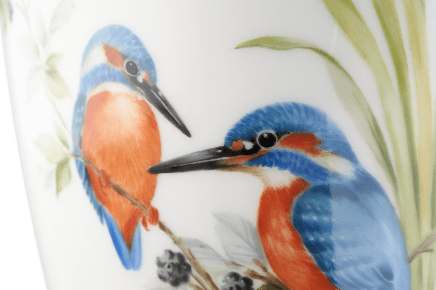 Vase, Vogelmalerei Eisvögel, H 13,5 cm | Meissen Cosmopolitan 26c034 - 50532 - Meissen Weimar