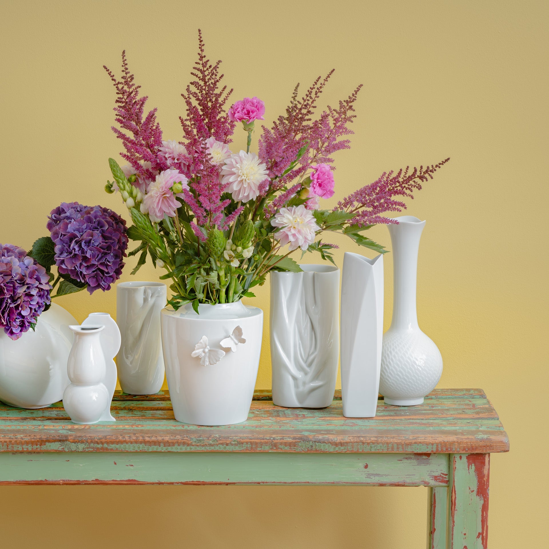 Vase Weiß H 19 cm | Meissen Vasen Kollektion 000001 - 50209 - Meissen Weimar