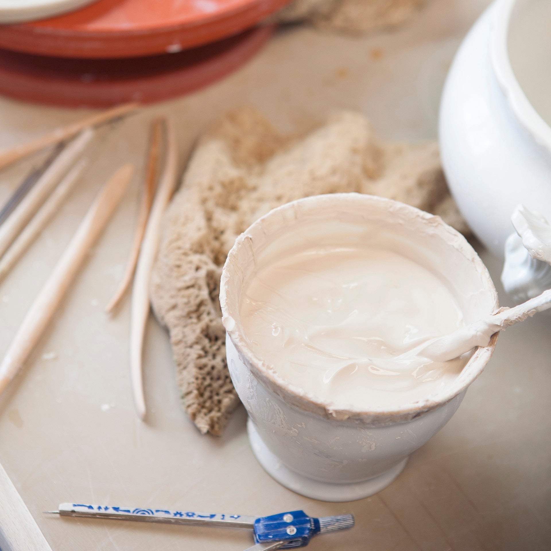 Vase, Weiß, H 36 cm | Meissen Vasen Kollektion 000001-50m73 - Meissen Weimar