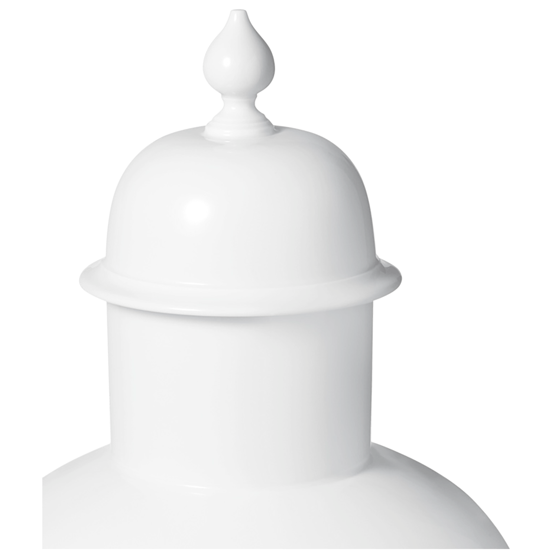 Vase Weiß H 46 cm mit Deckel | Meissen Kollektion Markenzeichen 000001 - 51111 - Meissen Weimar