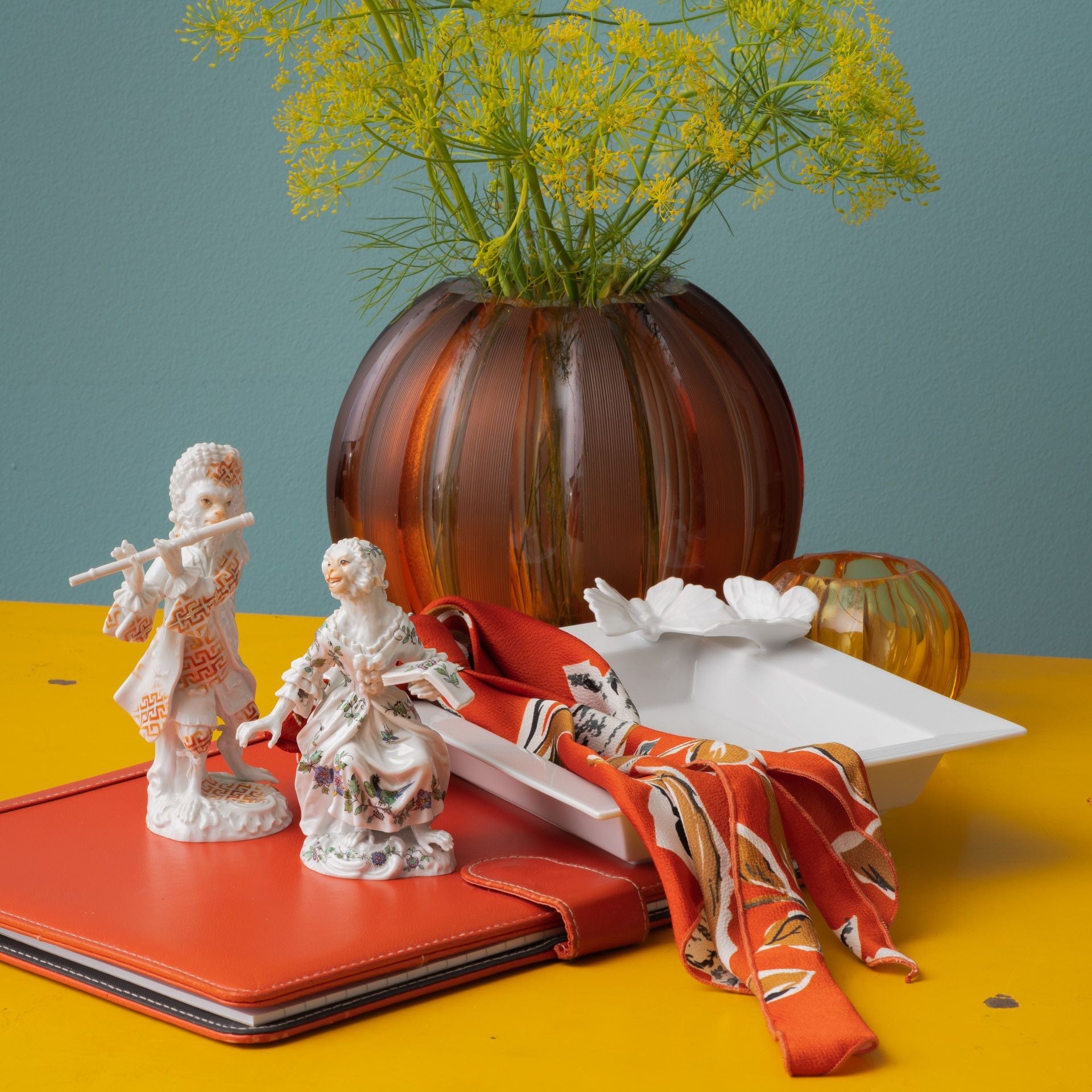 Vide - Poche, groß, Weiß, 21 x 18 cm | Meissen Butterfly Collection 000001 - 53280 - Meissen Weimar