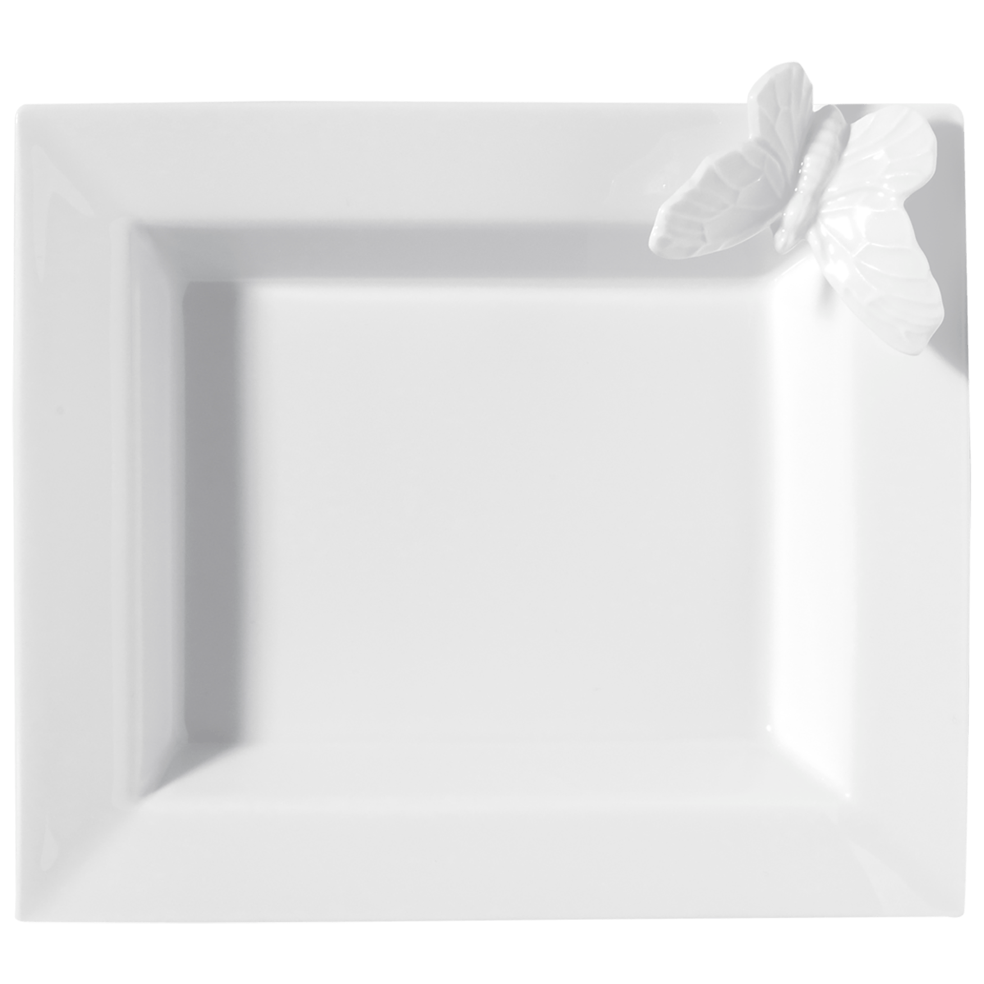 Vide - Poche klein, 16x13,5 cm, weiß | Meissen Butterfly Collection 000001 - 53277 - Meissen Weimar