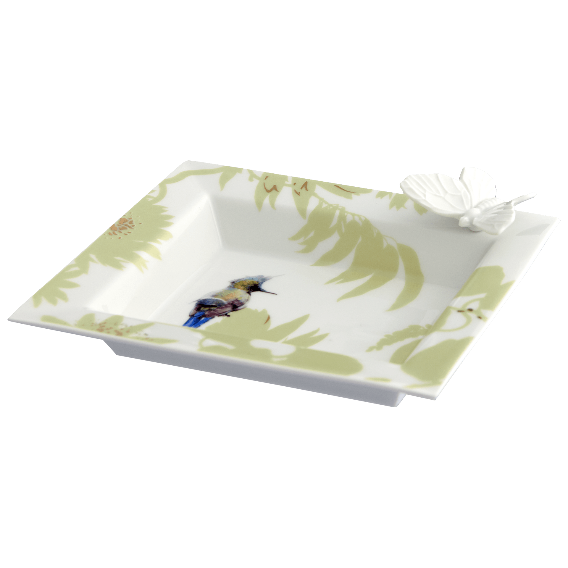 Vide - Poche, klein, Exotic Spring, 16 x 13,5 cm | Meissen Butterfly Collection 61A197 - 53277 - Meissen Weimar