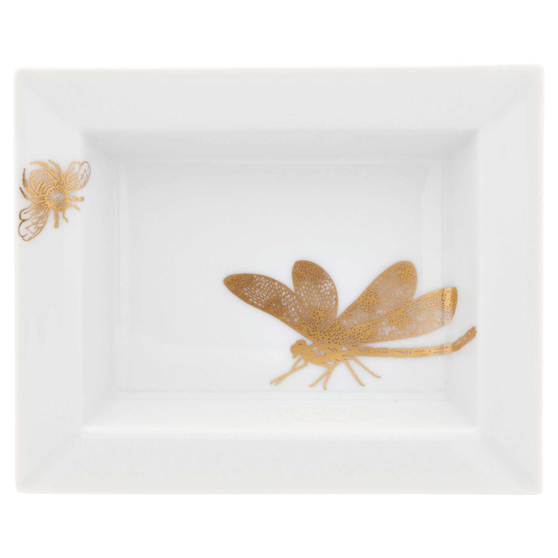 Vide - Poche, Meissen - Schale klein, Goldschmetterling,12,3 x 10 cm | Meissen Kollektion Flying Wonders 79A369 - 53268 - Meissen Weimar