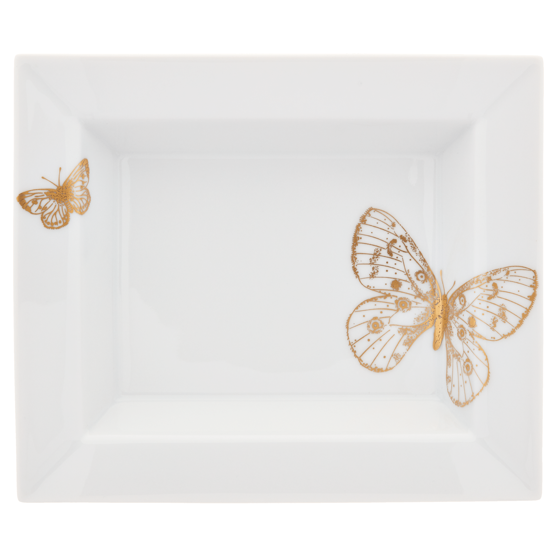 Vide - Poche, Meissen - Schale mittel, Goldschmetterling,16 x 13,5 cm | Meissen Kollektion Flying Wonders 79A369 - 53269 - Meissen Weimar