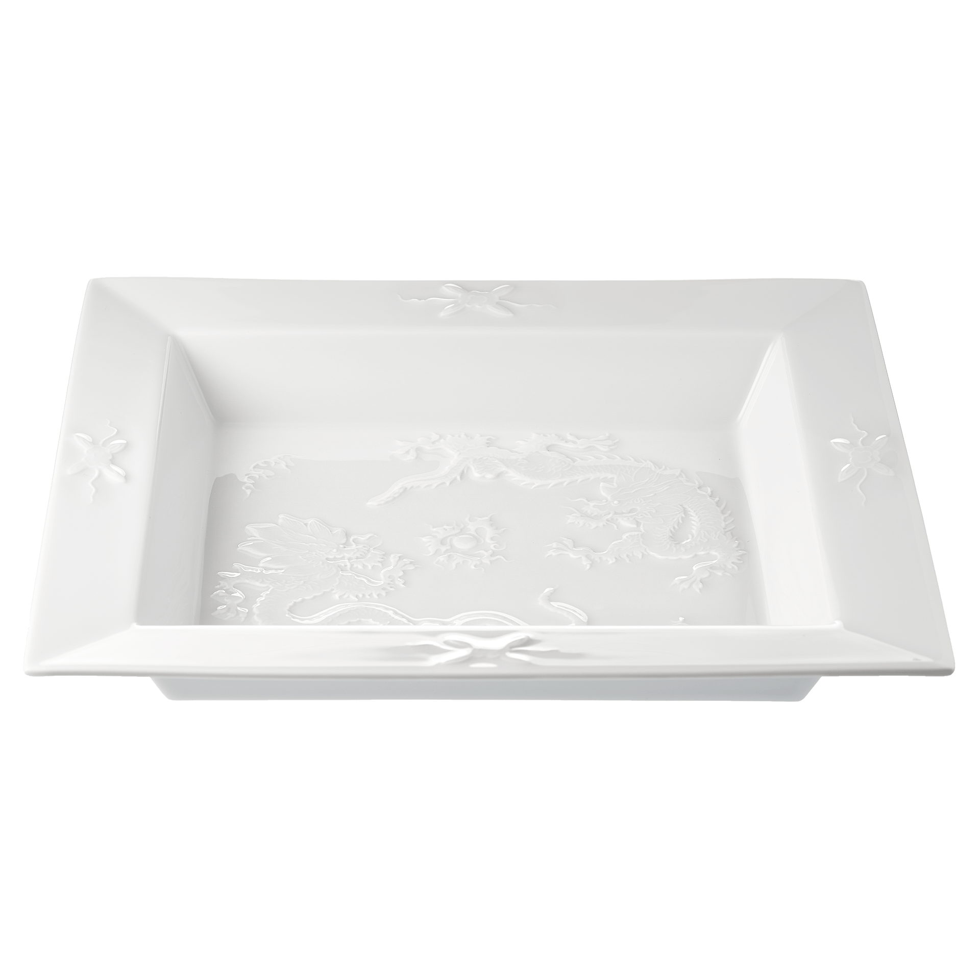 Vide - poche, Relief - Drache, Weiß, L 21 cm | Meissen Schale 000001 - 54284 - Meissen Weimar
