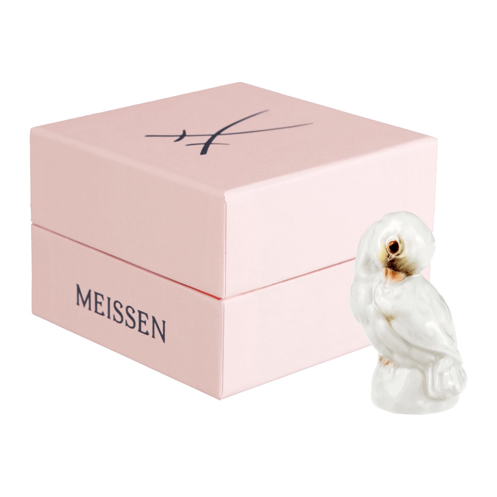 Vogel, Bunt staffiert, leicht, H 5,5 cm | Meissen Figuren - Edition Tierkinder 900600 - 78010 - Meissen Weimar