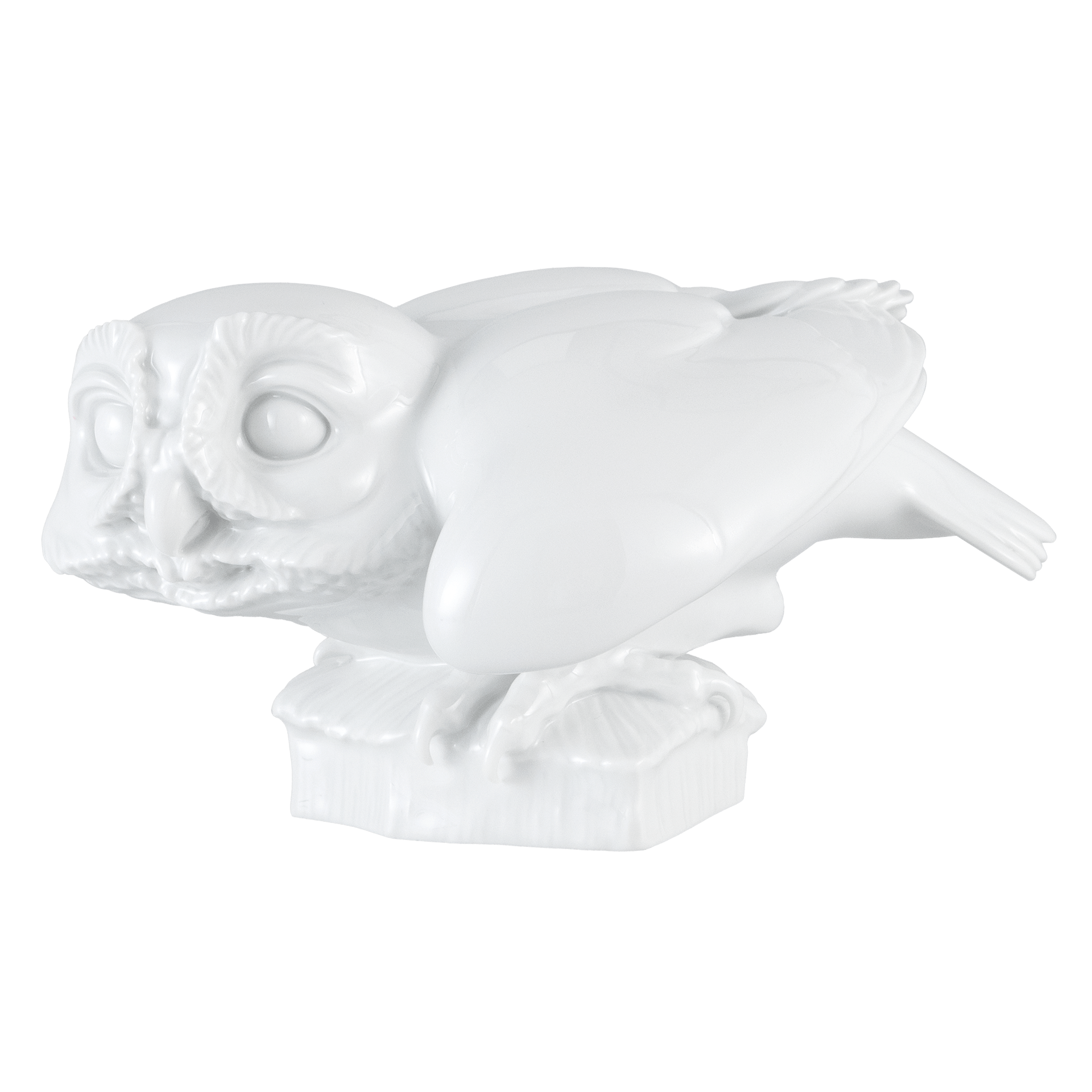 Vogel Eule, Weiß, H 8 cm | Meissen Porzellan 000001 - 77249 - Meissen Weimar