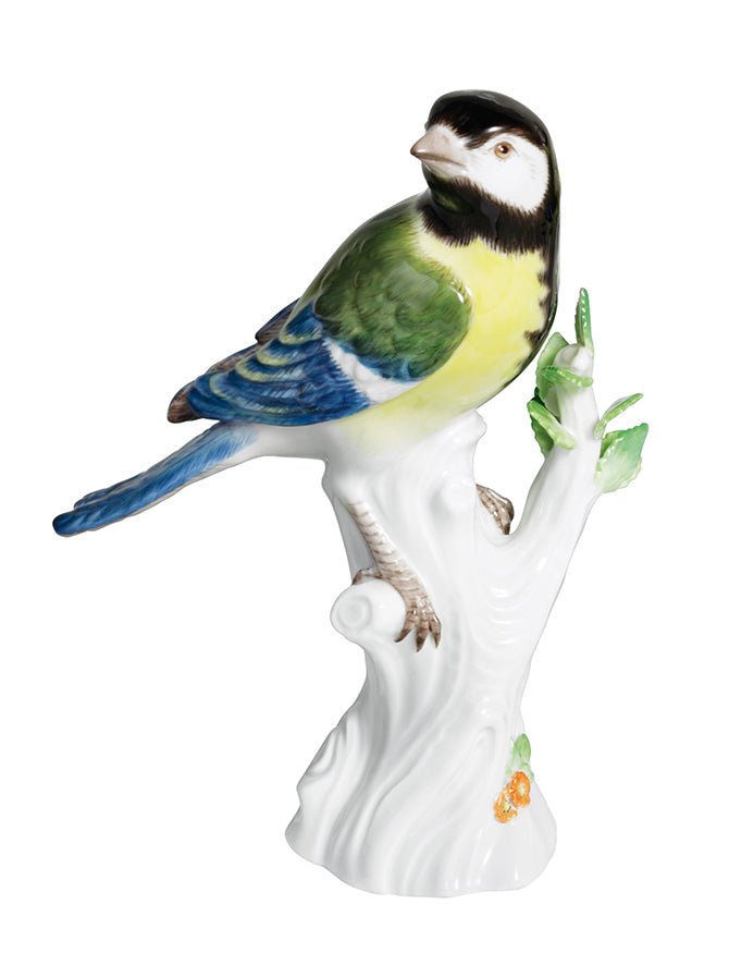 Vogel 'Kohlmeise', Bunt staffiert, H 14 cm | Meissen Vintage 90C100 - 77152 - Meissen Weimar