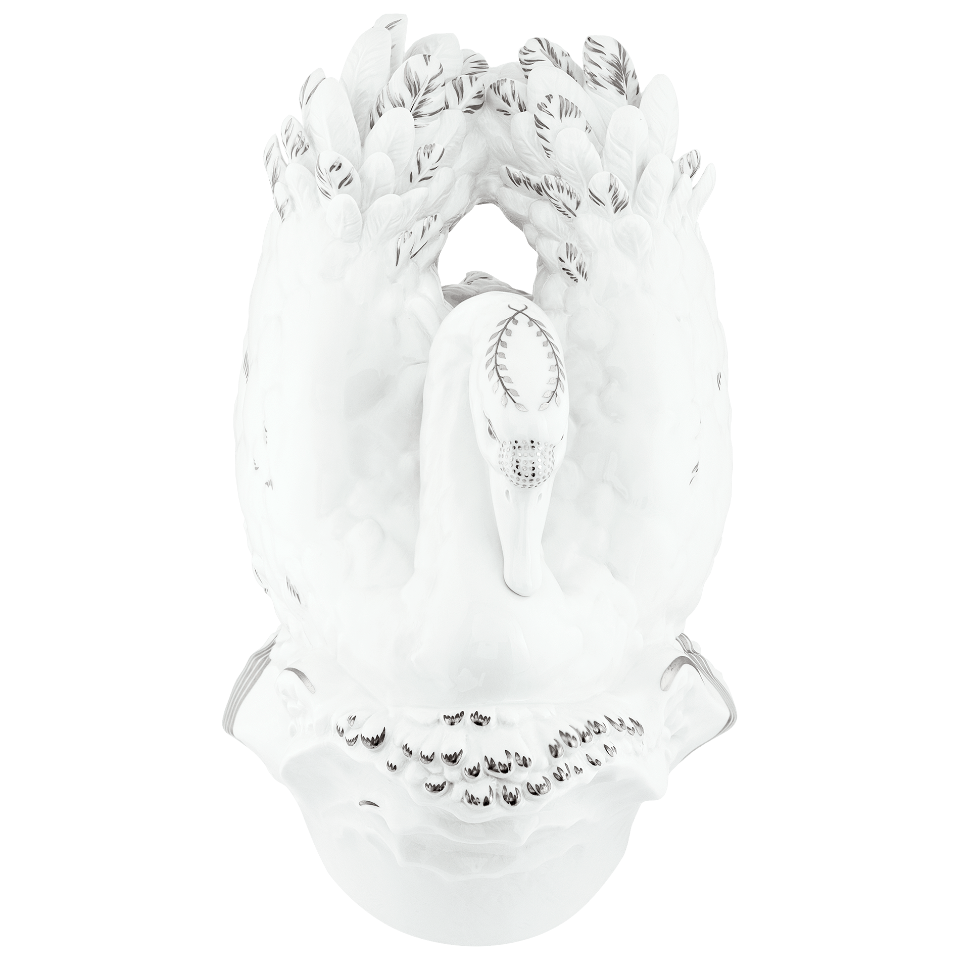Vogel Schwan, Platinmalerei, Lim., H 36 cm | Meissen Exklusiv - Kollektion 901280-77437 - Meissen Weimar