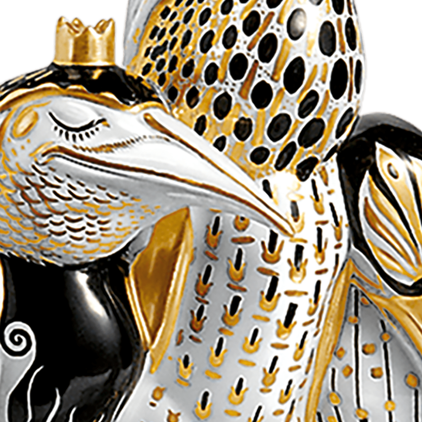 Vogelgruppe Wundervögel, bunt und gold staffiert, H 25 cm | Meissen Limitierte Meisterwerke 900384 - 77389 - Meissen Weimar