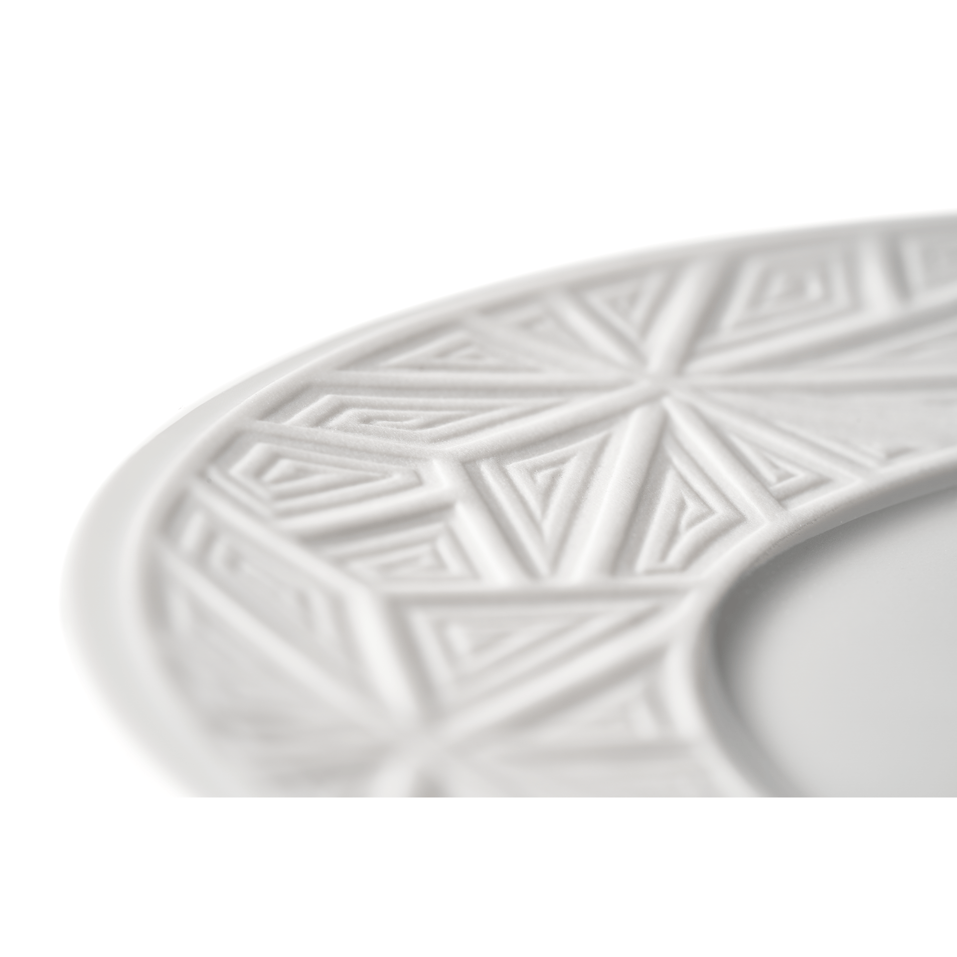 Vorspeise - und Dessertteller, Biskuit, Weiß, Ø 22 cm | Meissen Vitruv Graphic 860101 - 45473 - Meissen Weimar