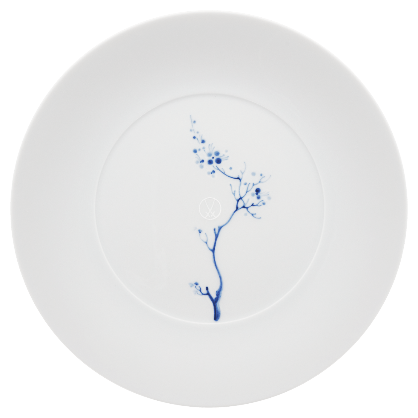 Vorspeise - und Dessertteller, 'Blue Orchid' , kobaltblau, Ø 22,5 cm | Meissen Cosmopolitan 830501 - 37473 - Meissen Weimar