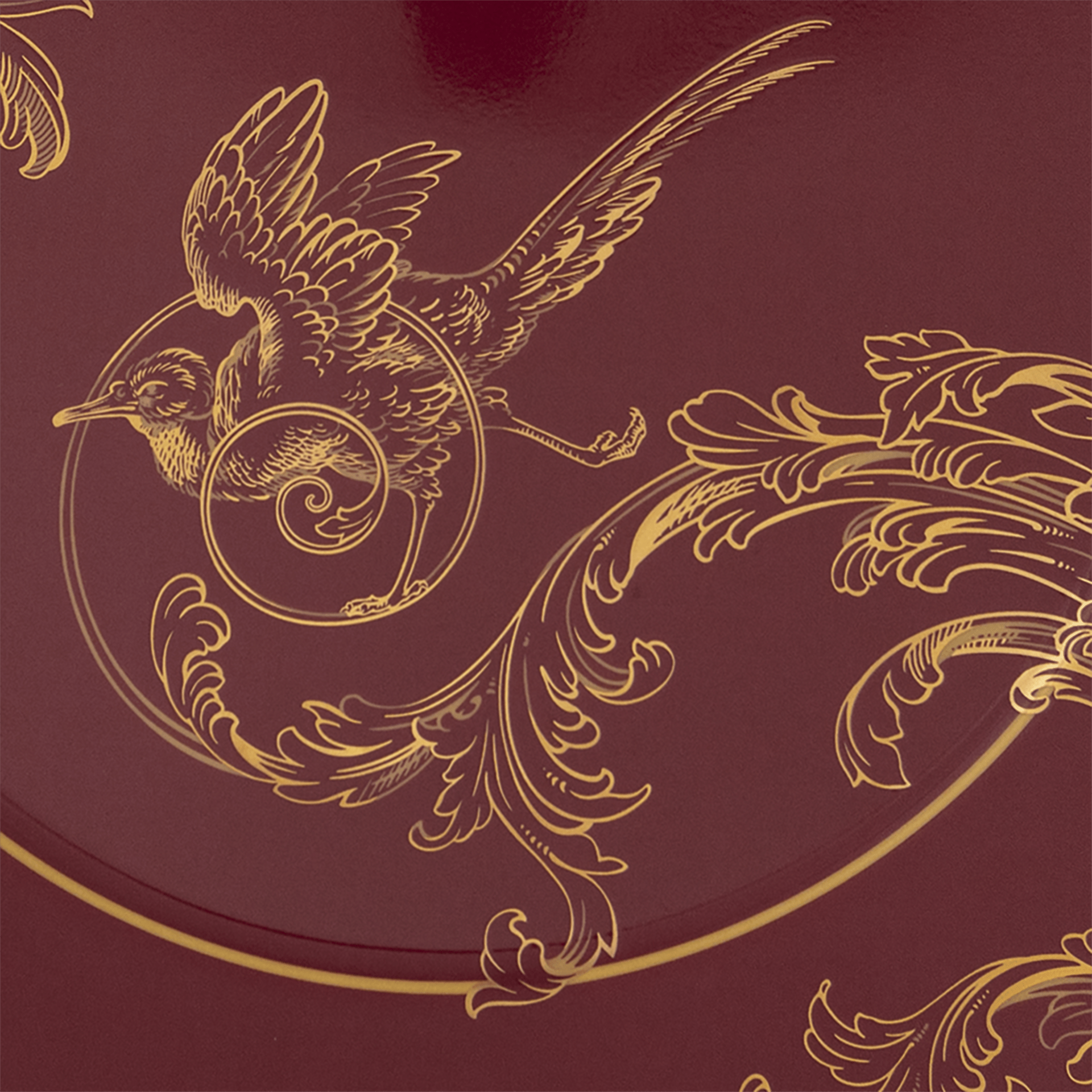 Vorspeise - und Dessertteller, bordeaux, Ø 22 cm | Meissen No. 41 Mystik Maison 79B101-41473 - Meissen Weimar