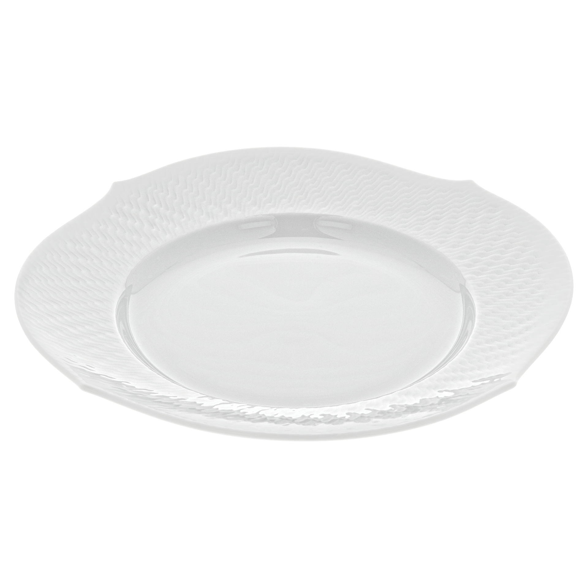 Vorspeise - und Dessertteller, Ø 22,5 cm | Meissen Wellenspiel Relief weiß 000001 - 29472 - Meissen Weimar