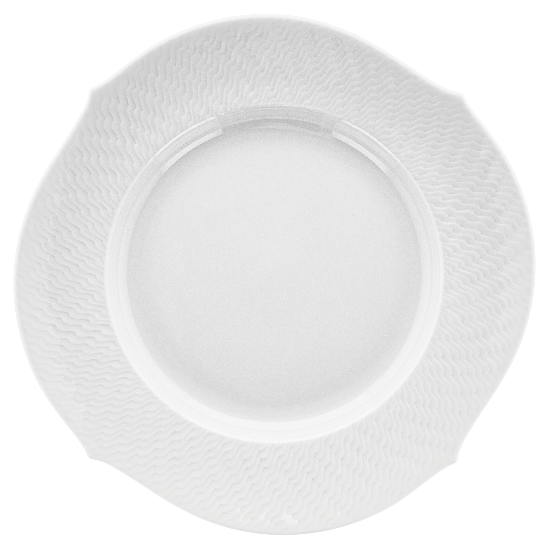 Vorspeise - und Dessertteller, Ø 22,5 cm | Meissen Wellenspiel Relief weiß 000001 - 29472 - Meissen Weimar