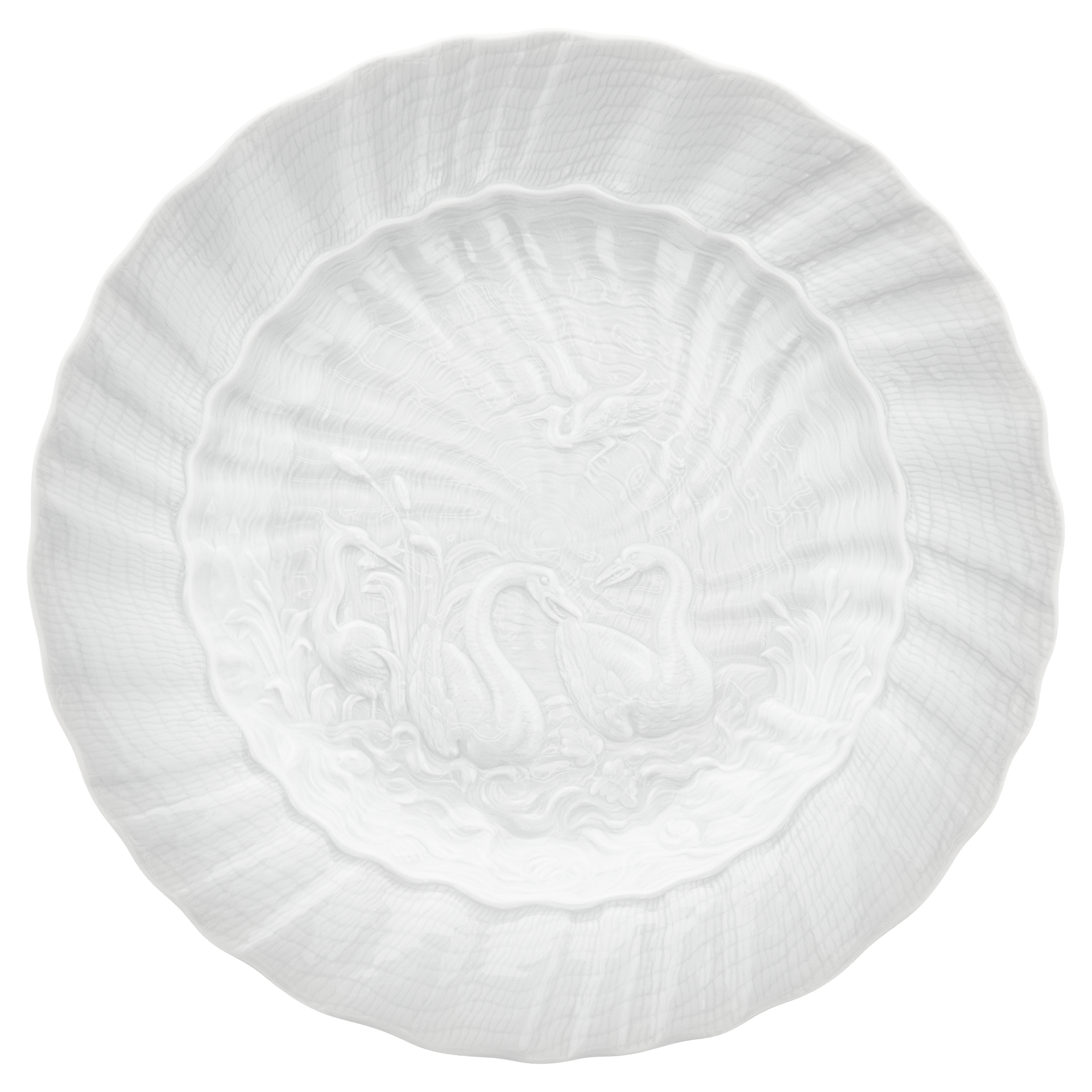 Vorspeise - und Dessertteller, Weiß, Ø 20 cm | Meissen Schwanendessin 000001 - 05472 - Meissen Weimar