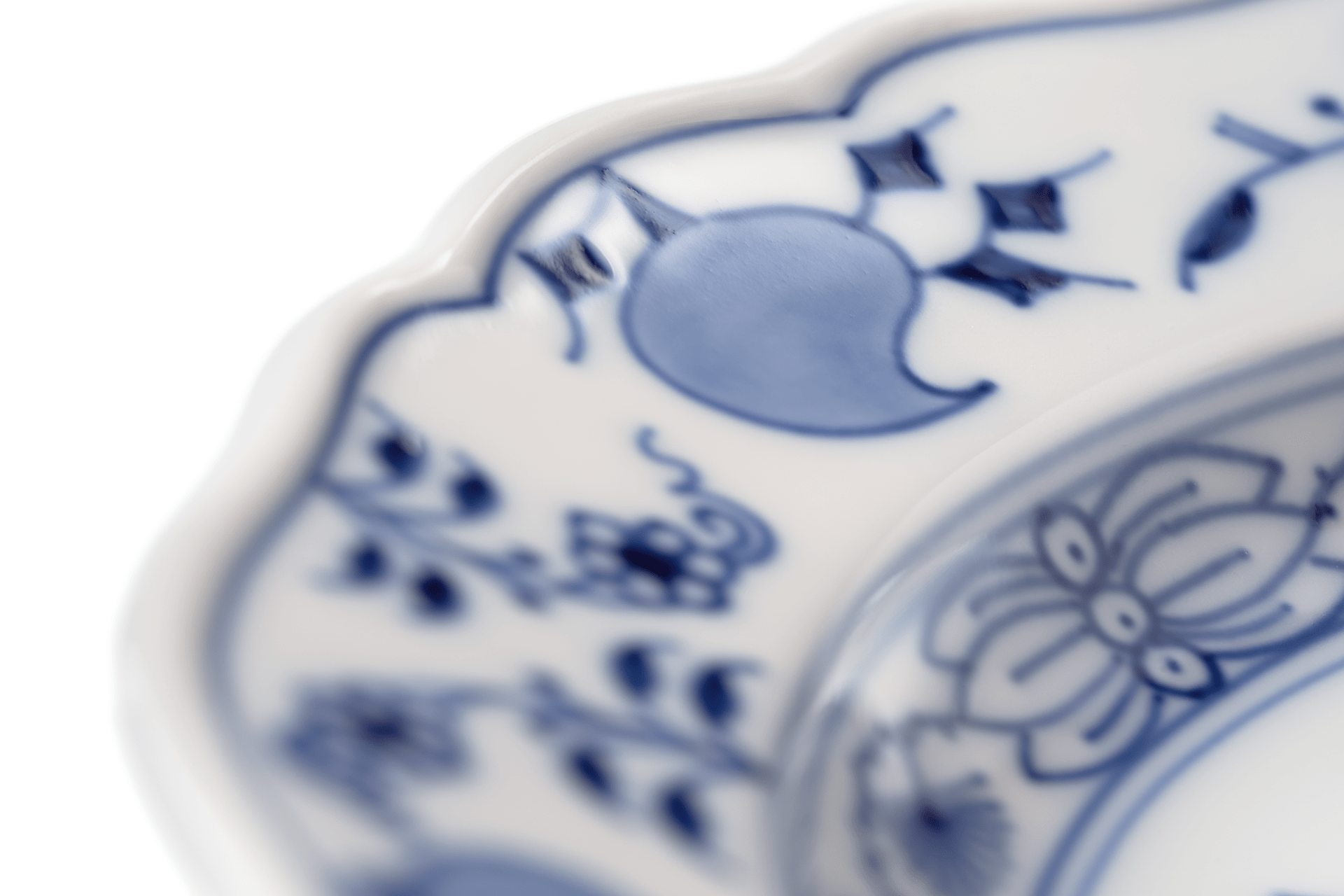 Vorspeise - und Dessertteller, Zwiebelmuster, kobaltblau, weißer Rand, Ø 18 cm | Meissen Neuer Ausschnitt 800101 - 00501 - Meissen Weimar