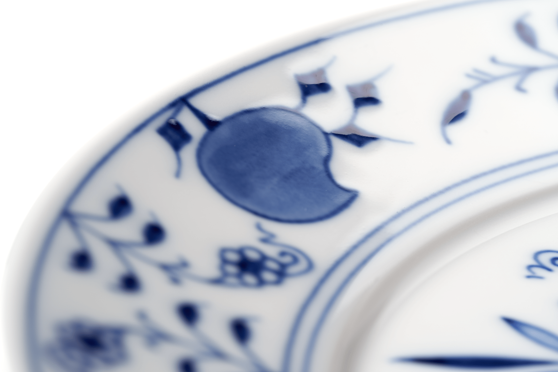 Vorspeise - und Dessertteller, "Zwiebelmuster", kobaltblau, weißer Rand, Ø 22 cm | Meissen No.41 Zwiebelmuster 800101 - 41473 - Meissen Weimar