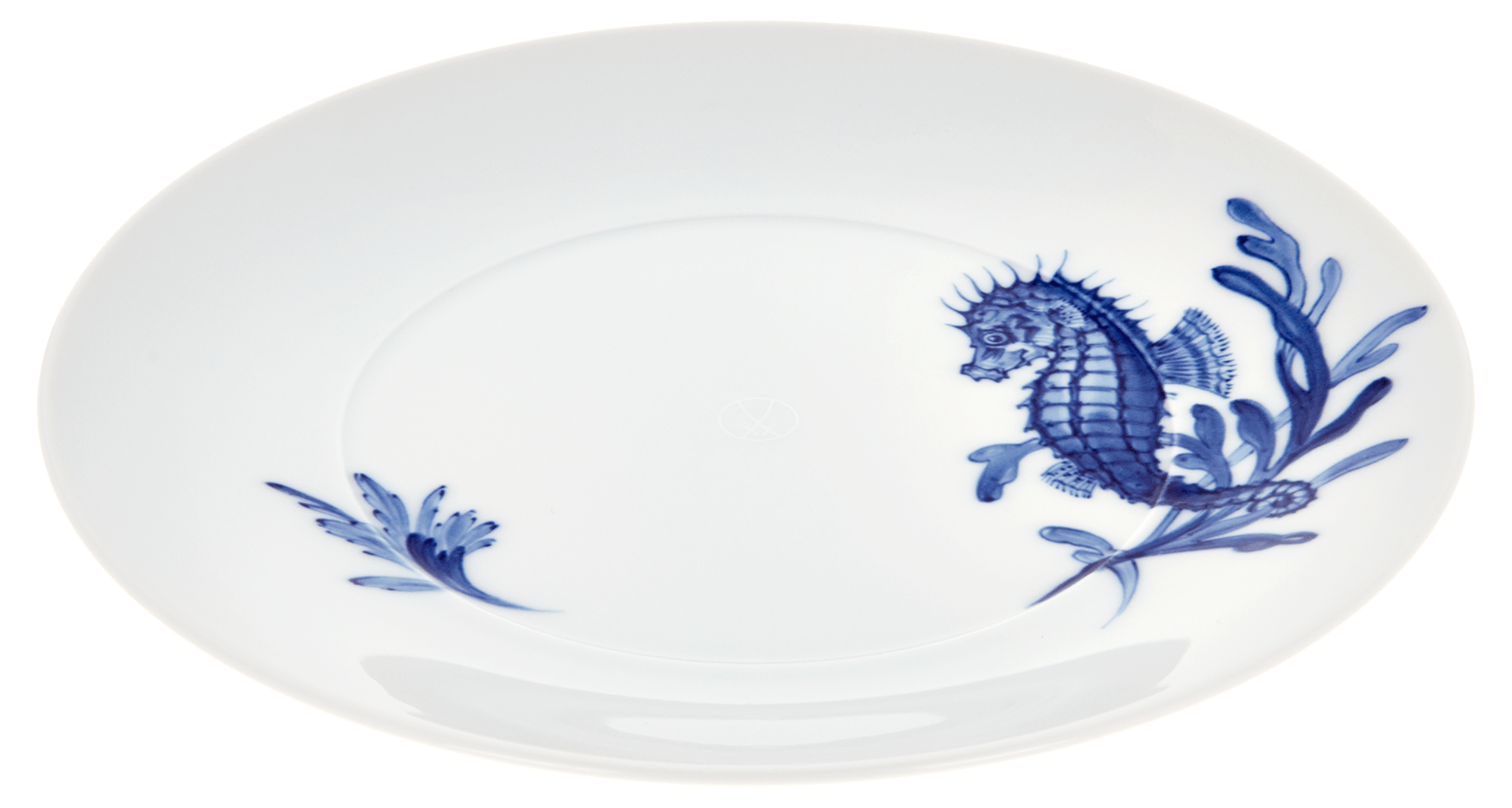 Vorspeise - und Dessertteller,"Blue Treasures", Seepferdchen, Ø 22,5 cm | Meissen Cosmopolitan 82a278 - 37473 - Meissen Weimar