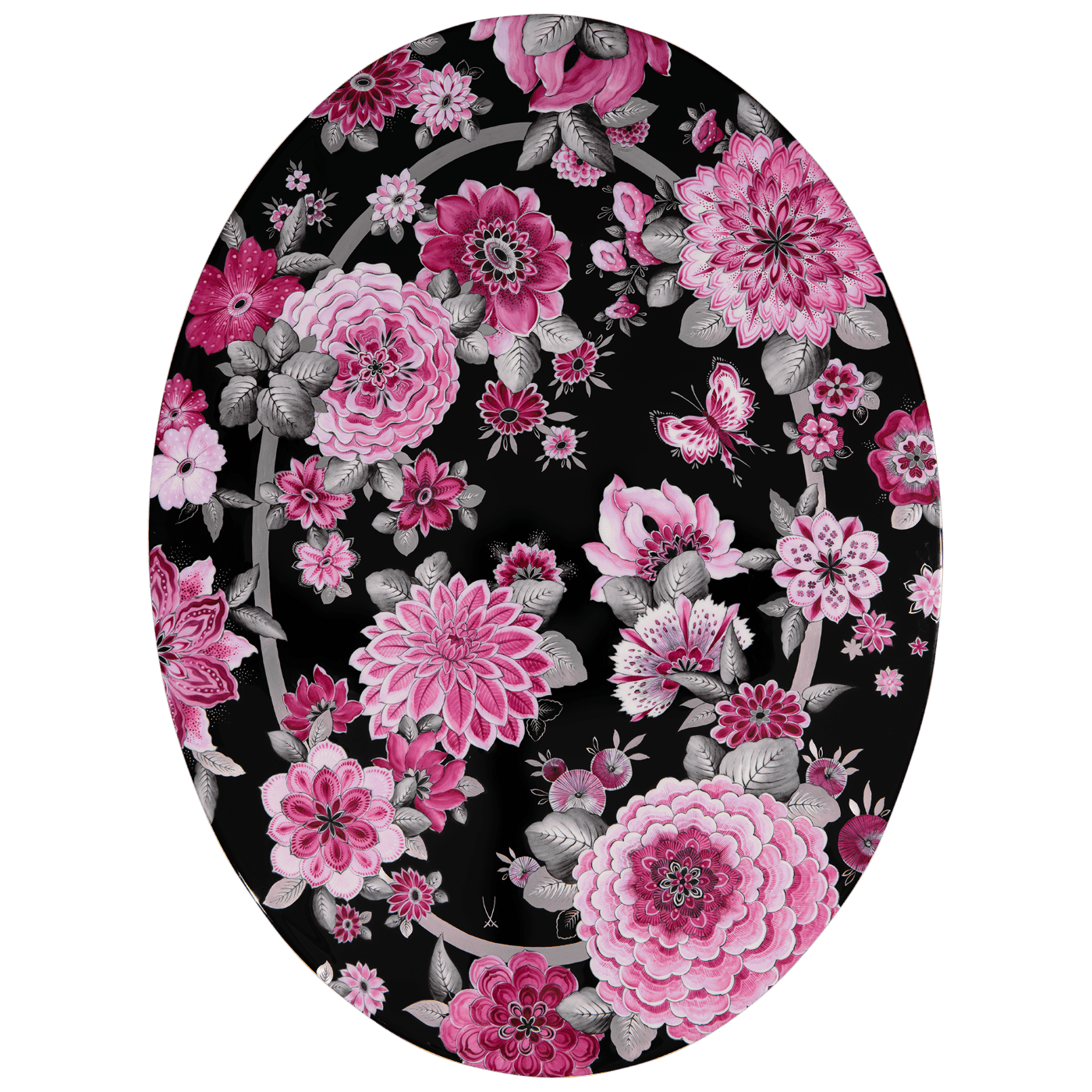 Wandbild Blütenmeer der Fantasie, limitiert, H 60 cm | Meissen Limitierte Meisterwerke 57a084 - 9m441 - Meissen Weimar
