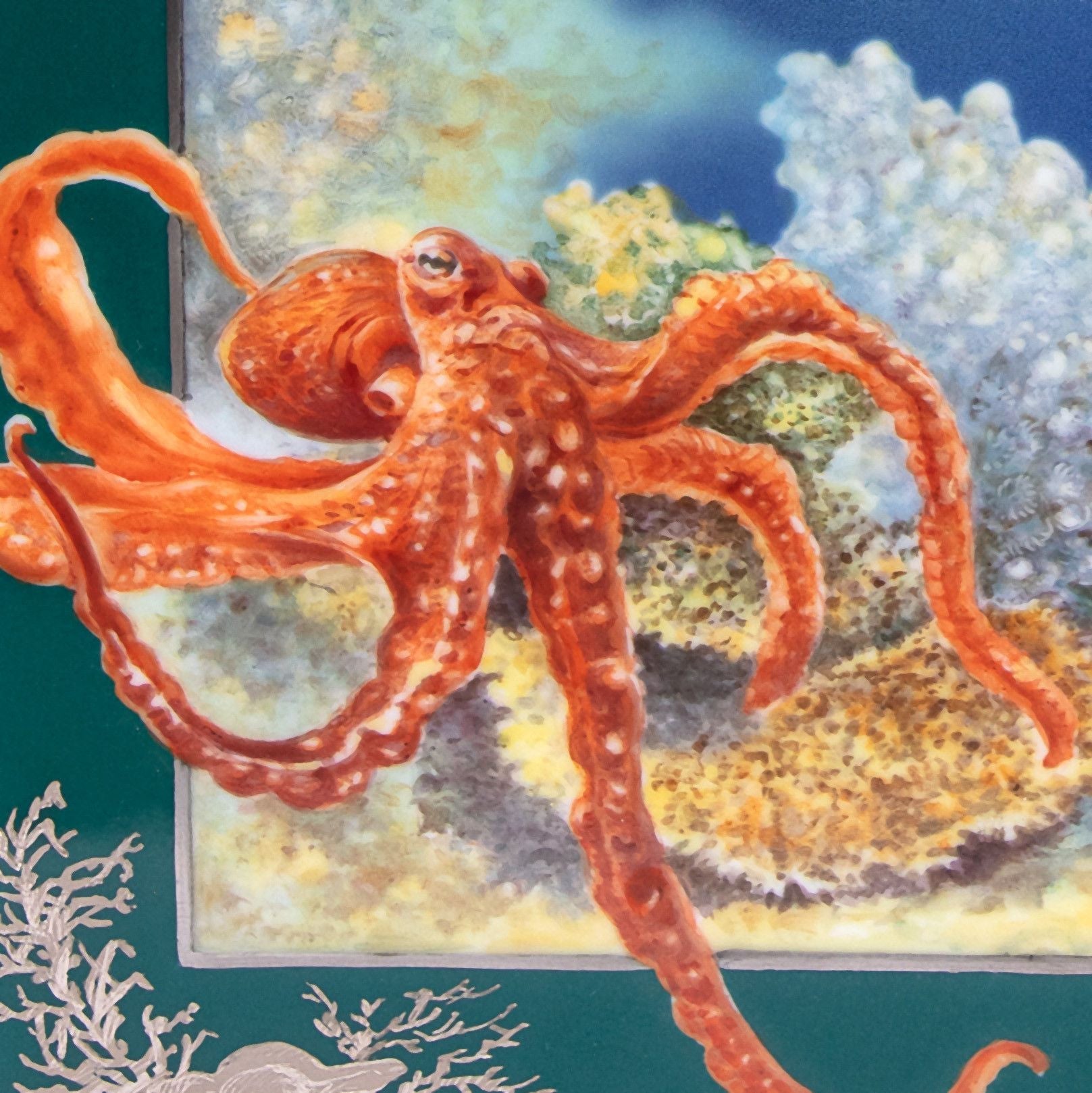 Wandbild Faszinierende Unterwasserwelt, Porzellan, H 43 cm, Limitierte Auflage 25 Stück | Meissen Limitierte Meisterwerke 936984 - 9m231 - Meissen Weimar