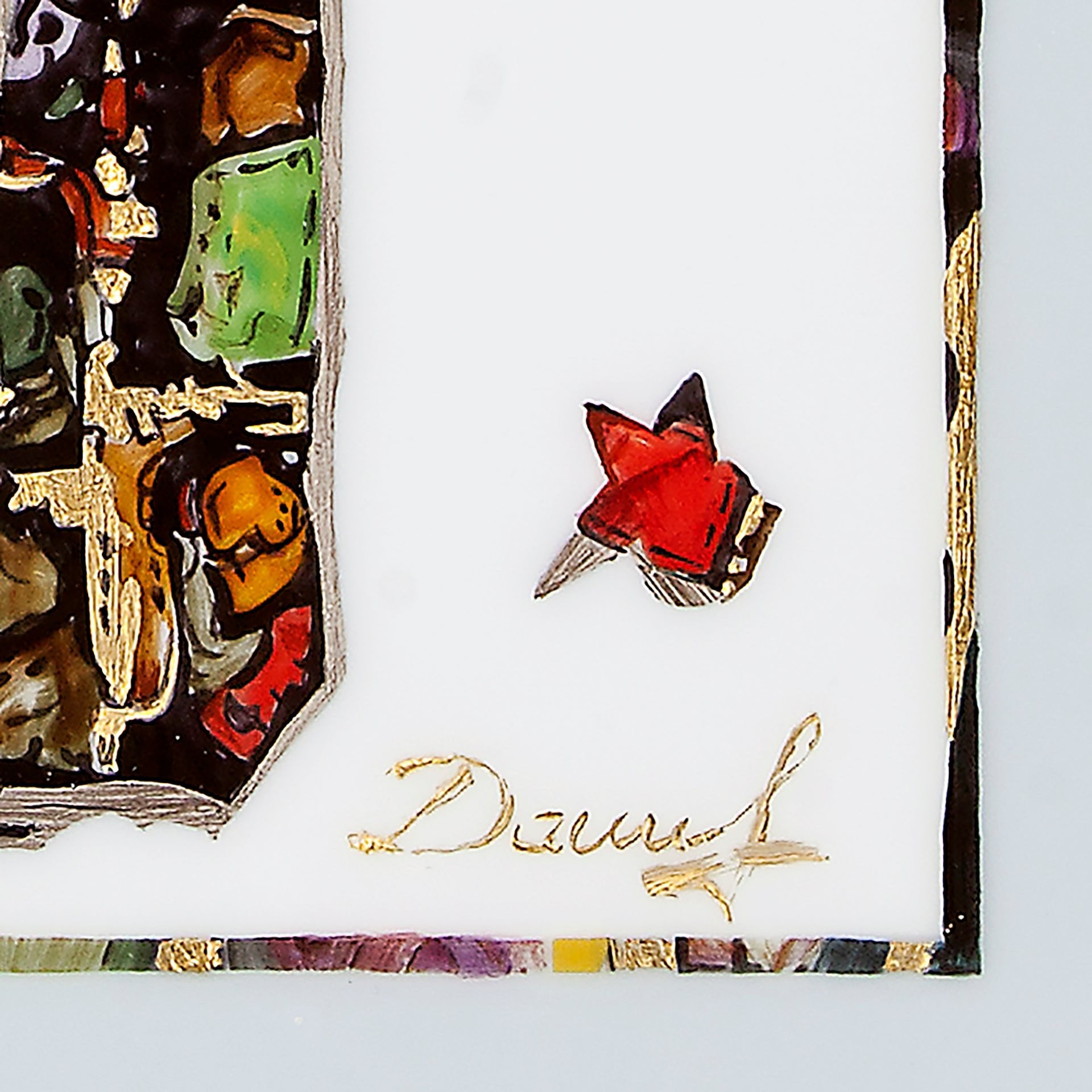 Wandbild Kristallpaar, handgemalt, H 43 cm | Meissen Limitierte Meisterwerke 935d84-9m231 - Meissen Weimar