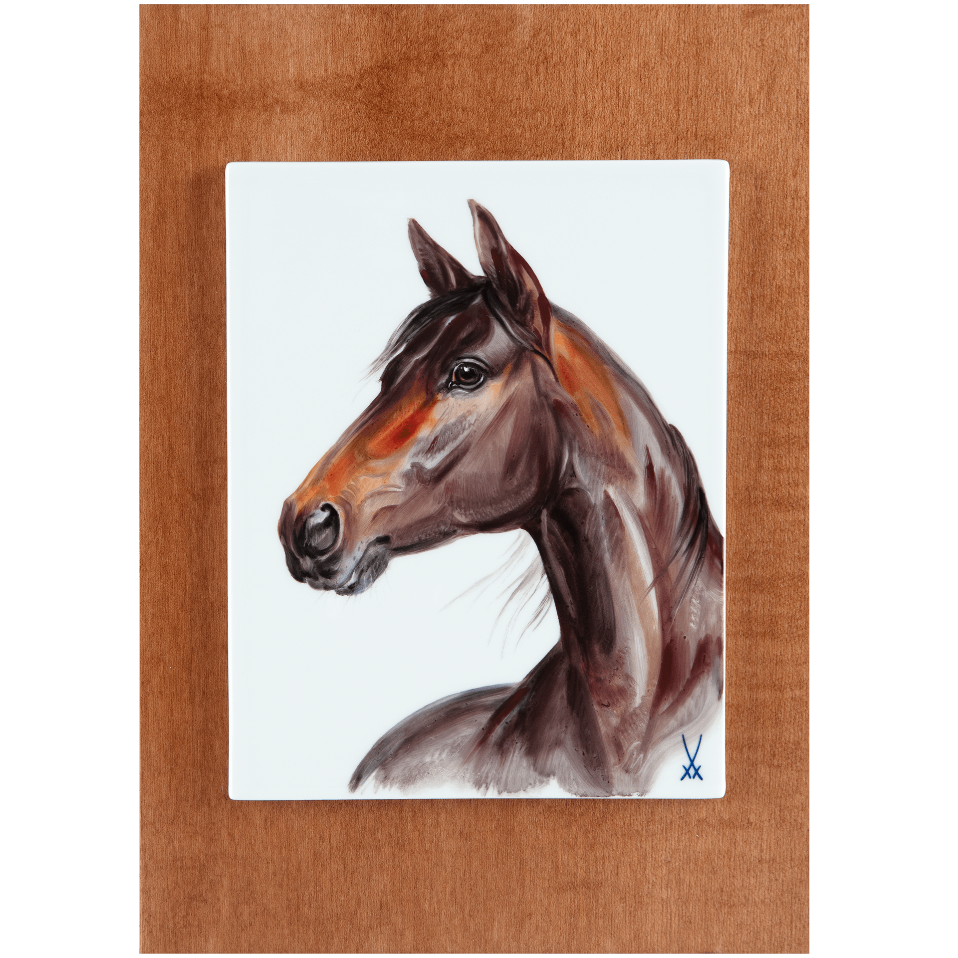 Wandbild Mein Haustier Motiv Pferdekopf, H 30 cm | Meissen Wandbilder - Edition 26a120-9m298 - Meissen Weimar