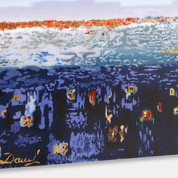 Wandbild, Morgen über der Stadt, 30 x 30 cm | Meissen Atelier - Edition 930127 - 9m569 - Meissen Weimar