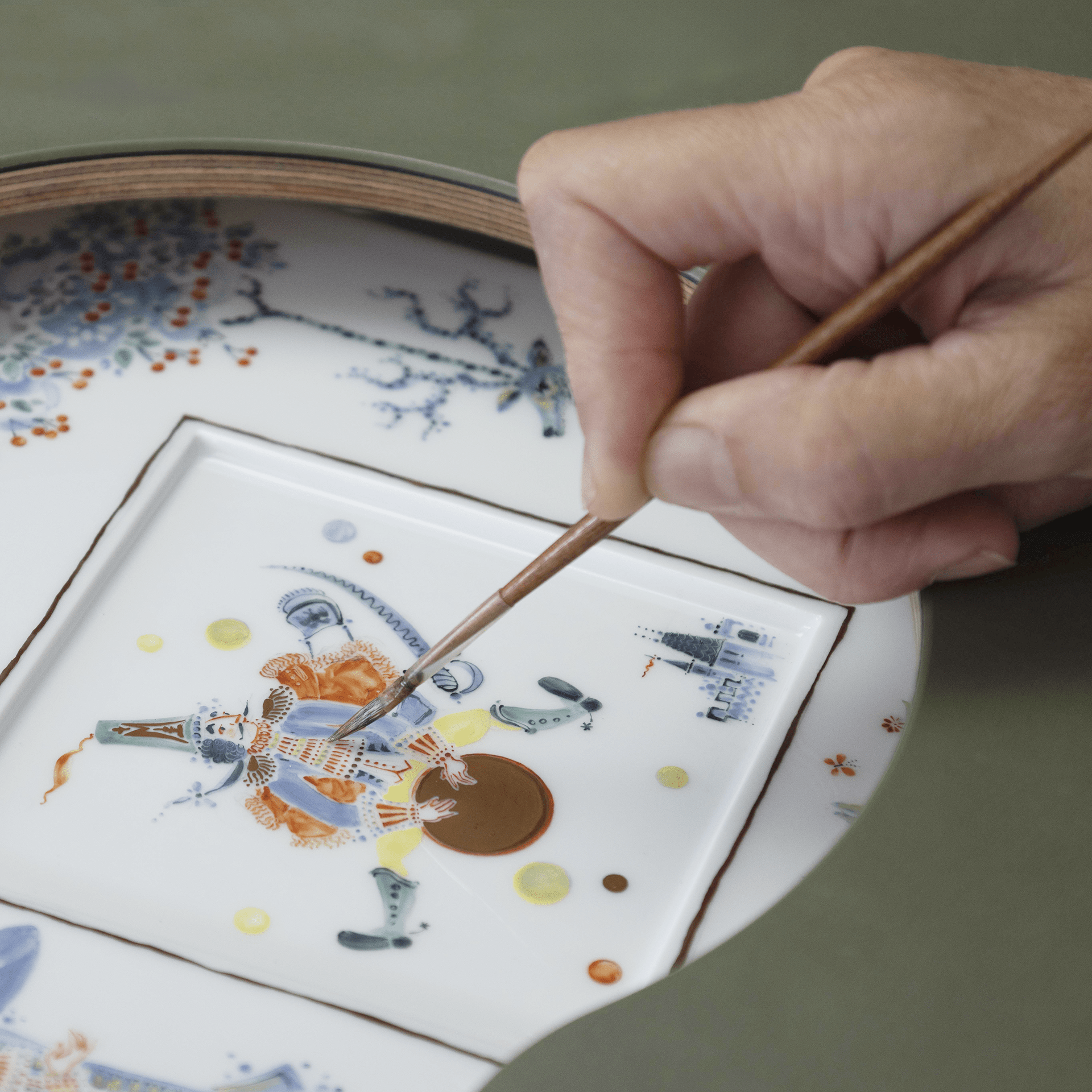 Wandbild Münchhausen, Porzellan, H 23 cm, limitiert 50 Stück | Meissen Limited Edition 683974-9m008 - Meissen Weimar