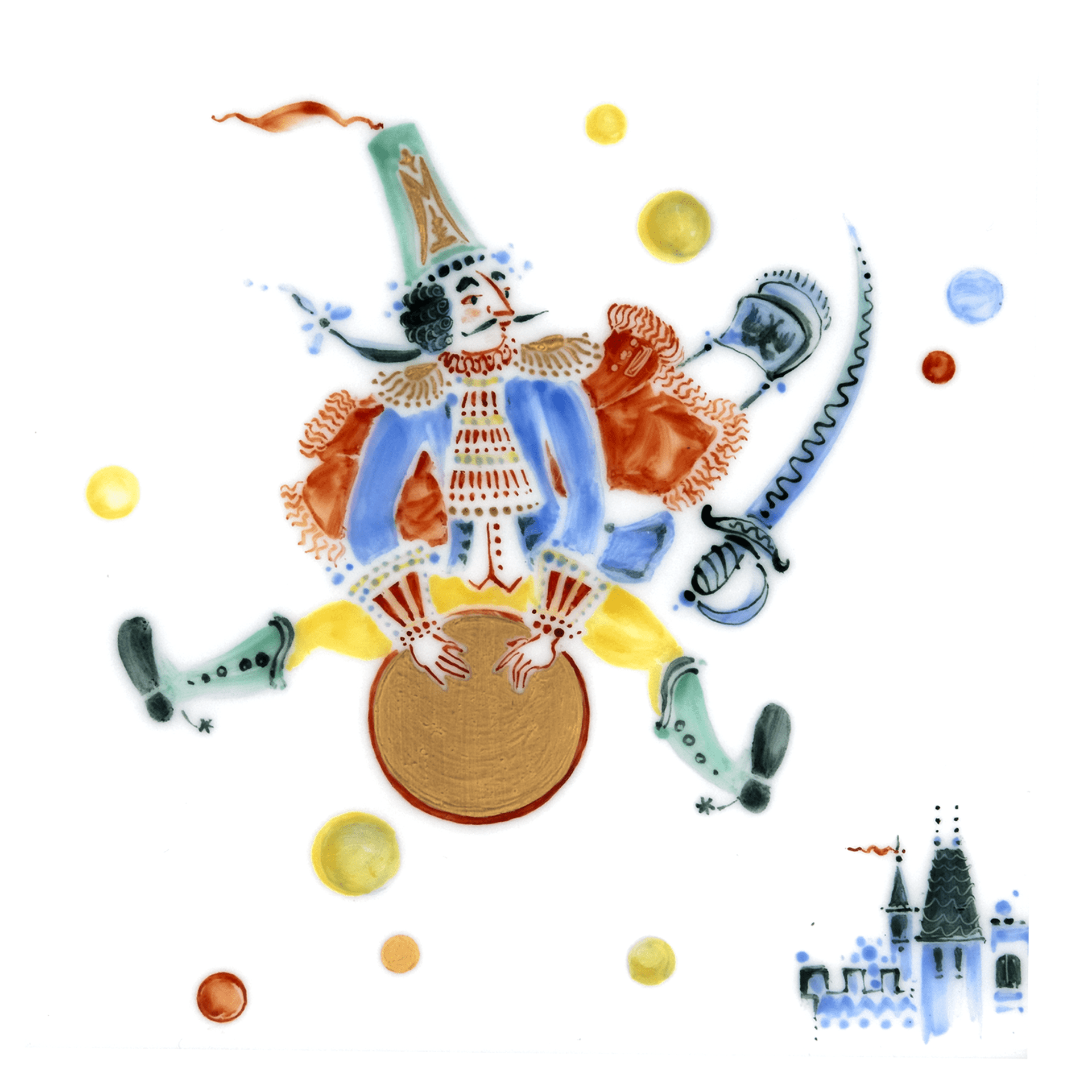 Wandbild Münchhausen, Porzellan, H 23 cm, limitiert 50 Stück | Meissen Limited Edition 683974-9m008 - Meissen Weimar