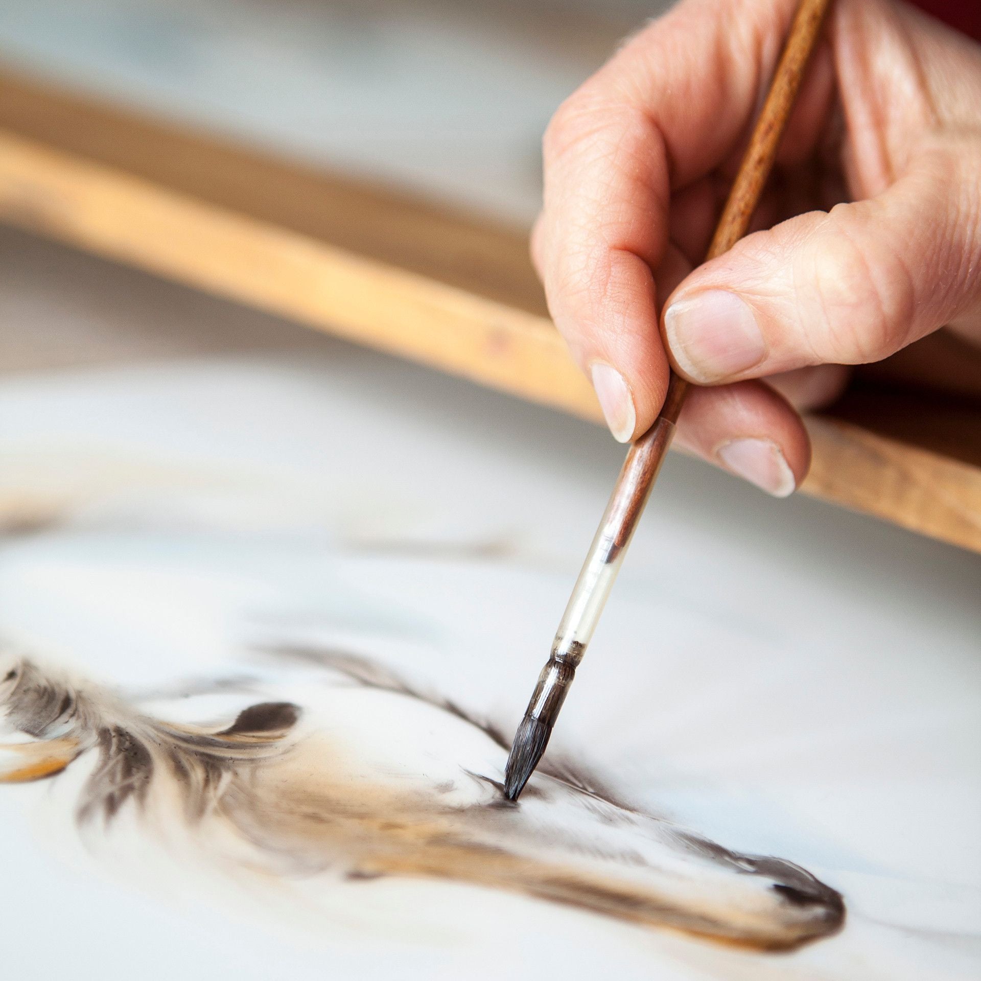 Wandbild Pferde Studie II, 30 x 30 cm, limitiert | Meissen Wandbilder - Edition 936274 - 9m010 - Meissen Weimar
