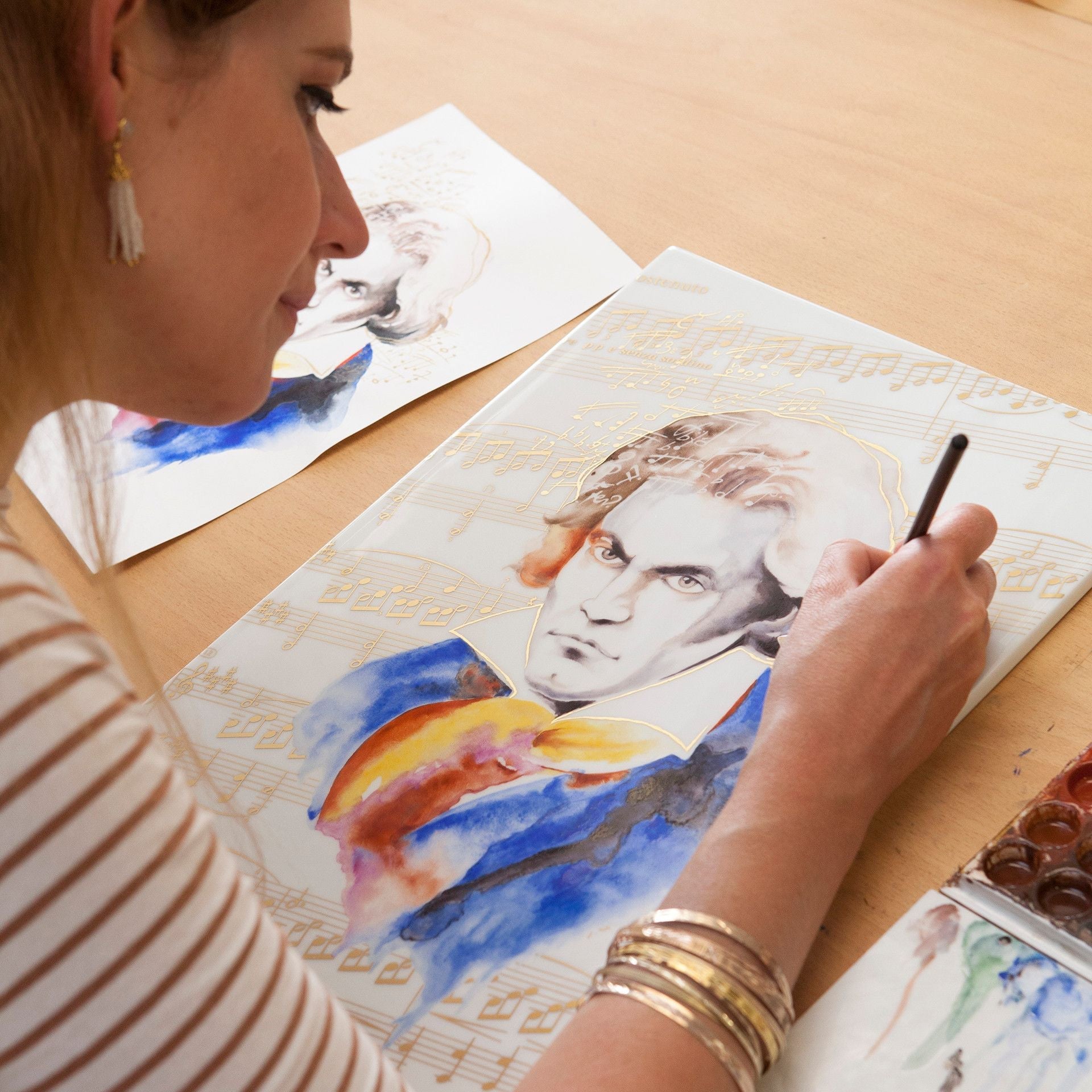 Wandbild Porzellan Beethoven Limited Edition 43 x 30 cm | Meissen Limited Edition 935274 - 9m231 - Meissen Weimar