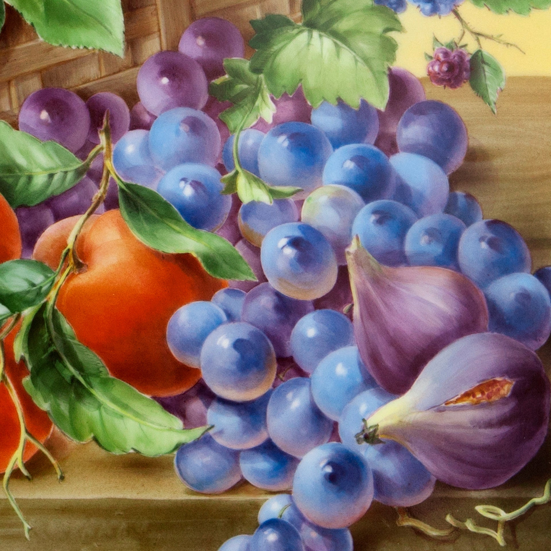 Wandbild Rosenkorb, Limitiert, 45 x 45 cm | Meissen Limitierte Meisterwerke 932l84-9m015 - Meissen Weimar