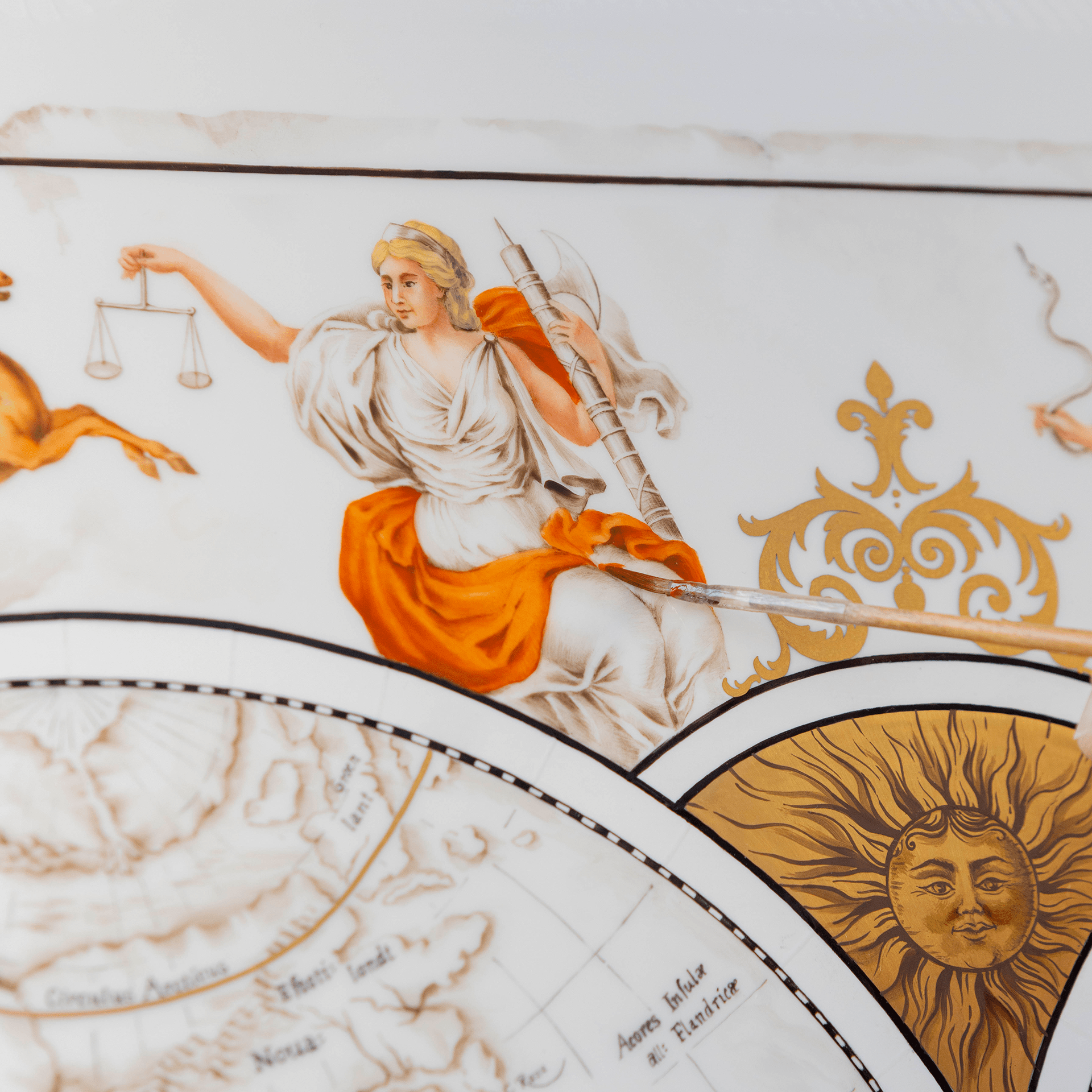 Wandbild "Seekarte", Lim. 15, 55 x 75 cm | Meissen Limitierte Meisterwerke 29B784-9M247 - Meissen Weimar