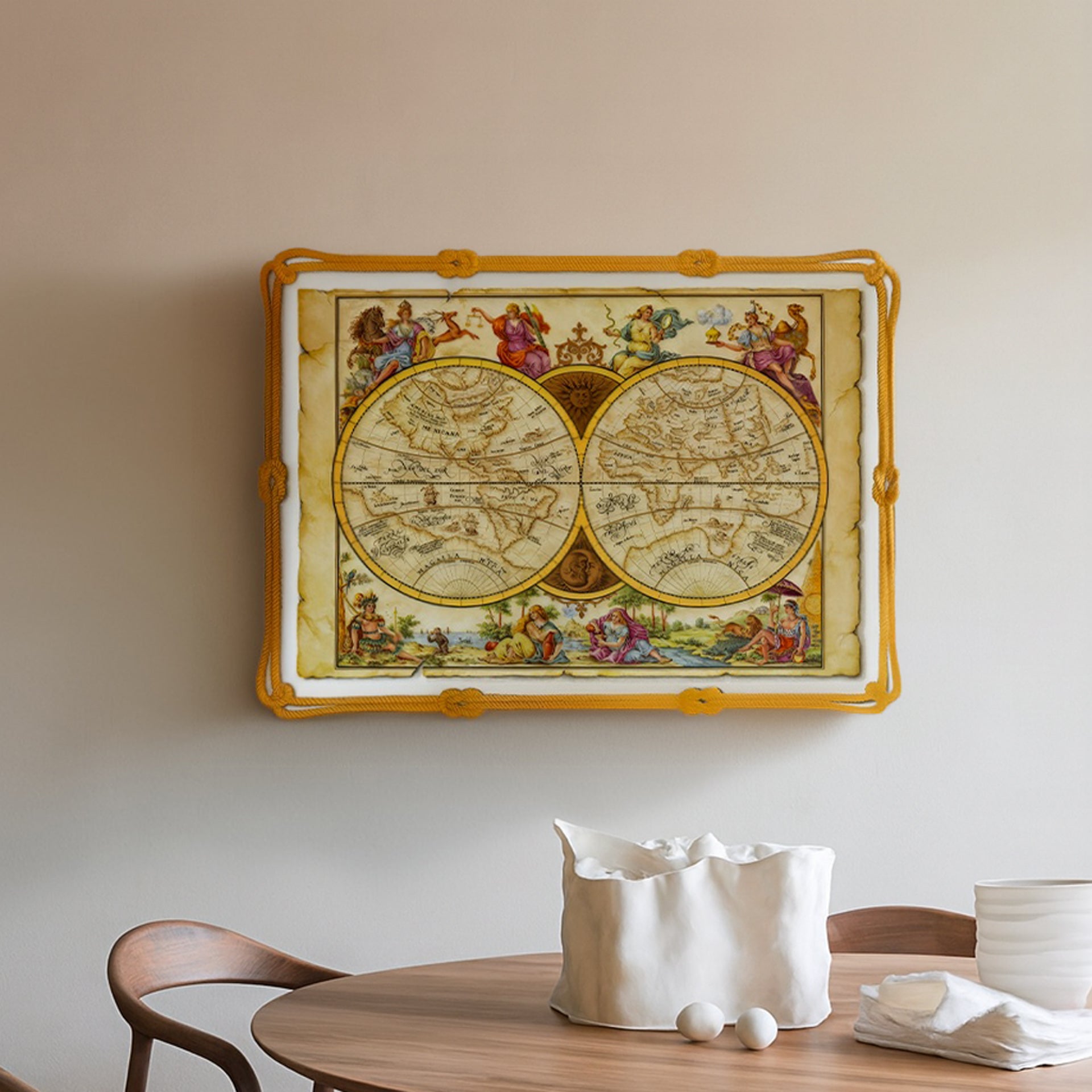 Wandbild "Seekarte", Lim. 15, 55 x 75 cm | Meissen Limitierte Meisterwerke 29B784-9M247 - Meissen Weimar