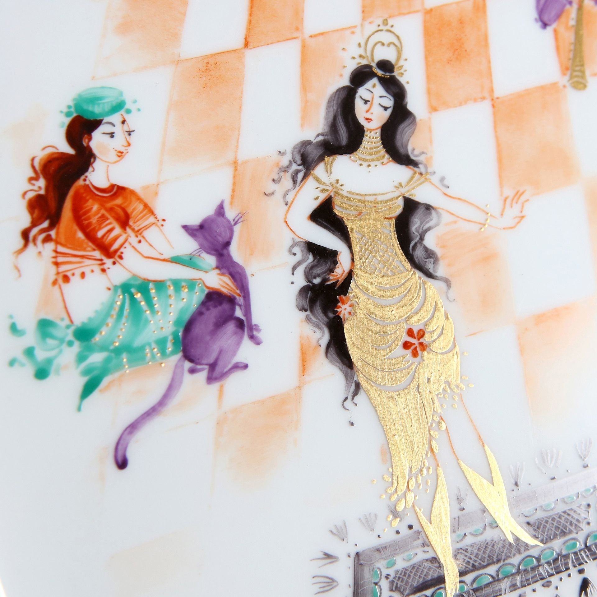Wandbild Szenen aus 1001 Nacht, Porzellan, H 34 cm | Meissen Wandbilder - Edition 680774 - 53n64 - Meissen Weimar