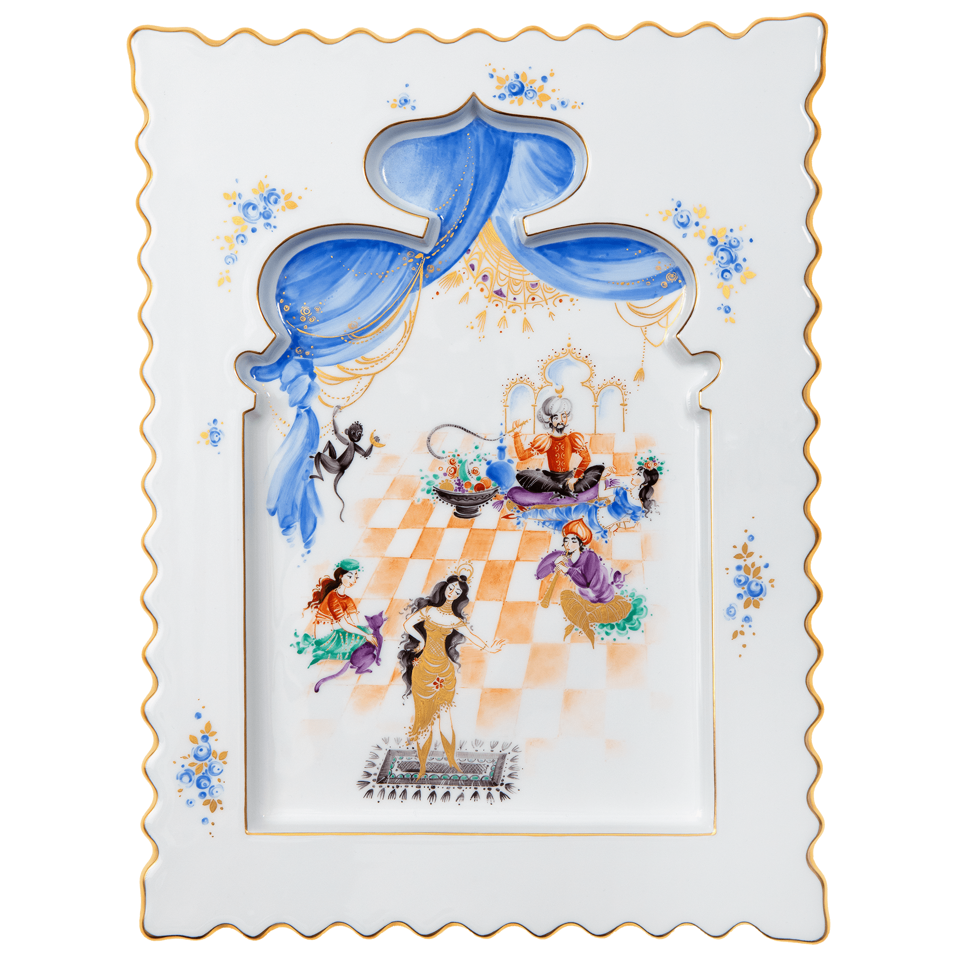 Wandbild Szenen aus 1001 Nacht, Porzellan, H 34 cm | Meissen Wandbilder - Edition 680774 - 53n64 - Meissen Weimar