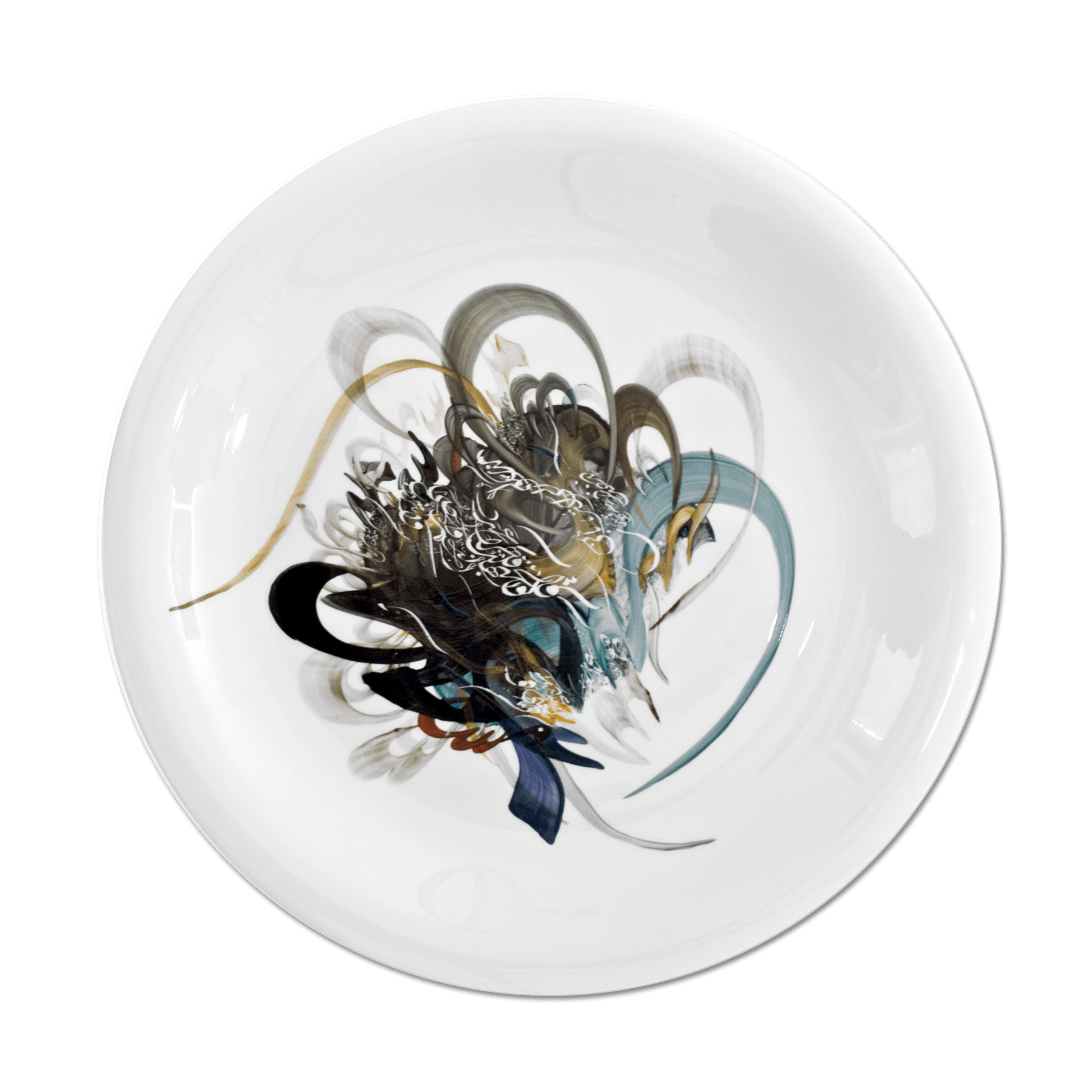 Wandschale, handbemalt, Ø 47 cm | Meissen Unikate 63c013 - u4168 - Meissen Weimar