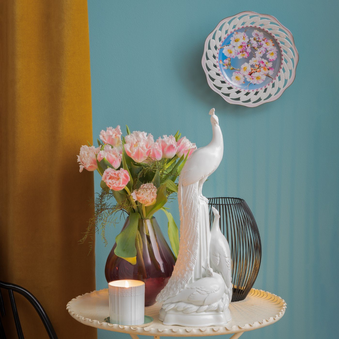 Wandschale Kirschblüten, Ø 26 cm, limitiert | Meissen Limitierte Meisterwerke 255684 - 54m73 - Meissen Weimar